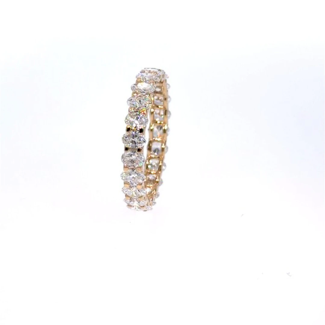 No reserve price - Ring - 14 kt. Yellow gold - 2.08ct. tw. Diamond (Lab-grown)