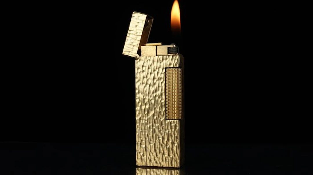 Dunhill - Bark Pattern Rollagas Lighter - No reserve...