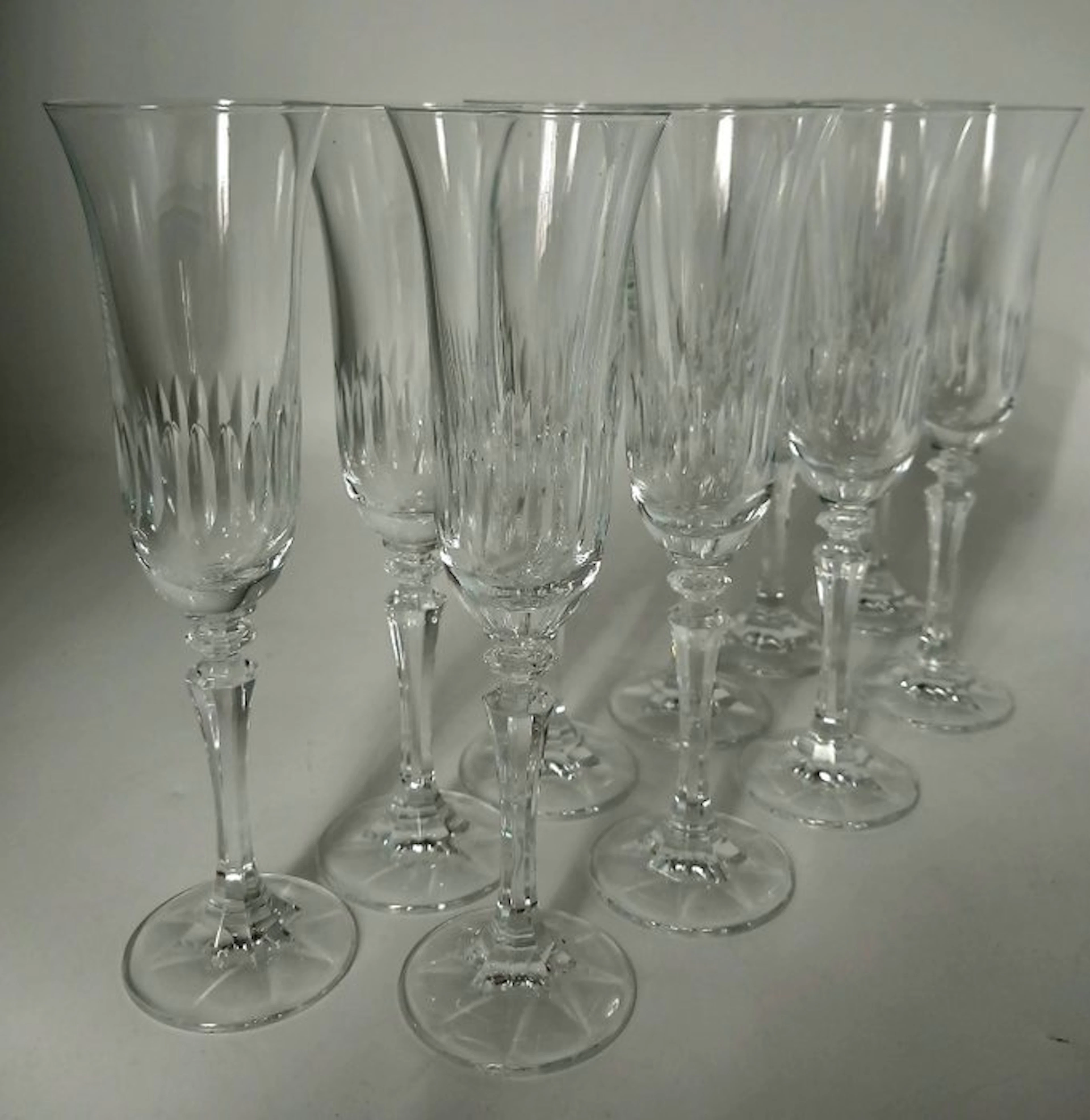 Drinking service (10) - Crystal - Belle Époque flute