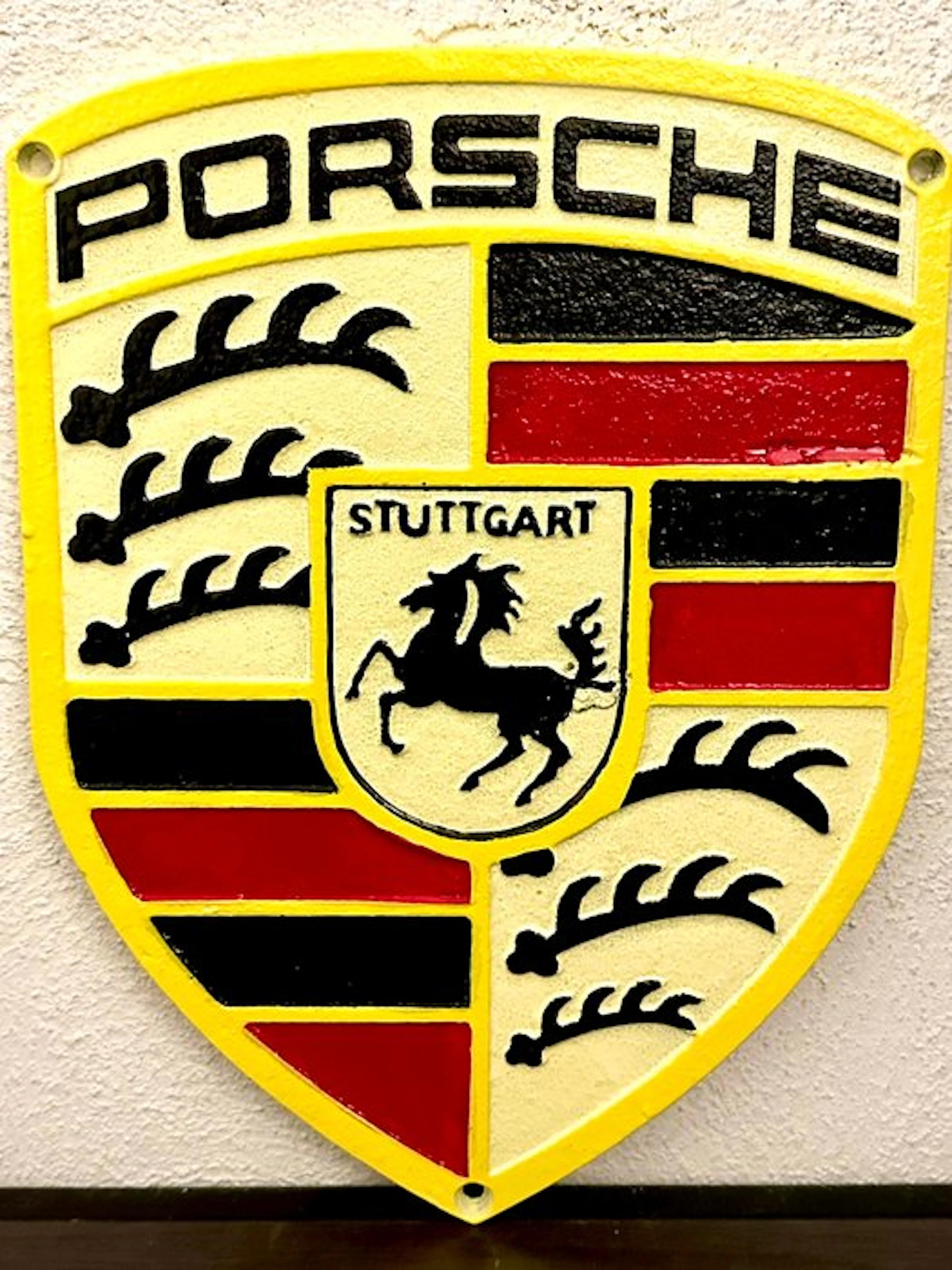 No reserve - Large and very heavy cast-iron Porsche...