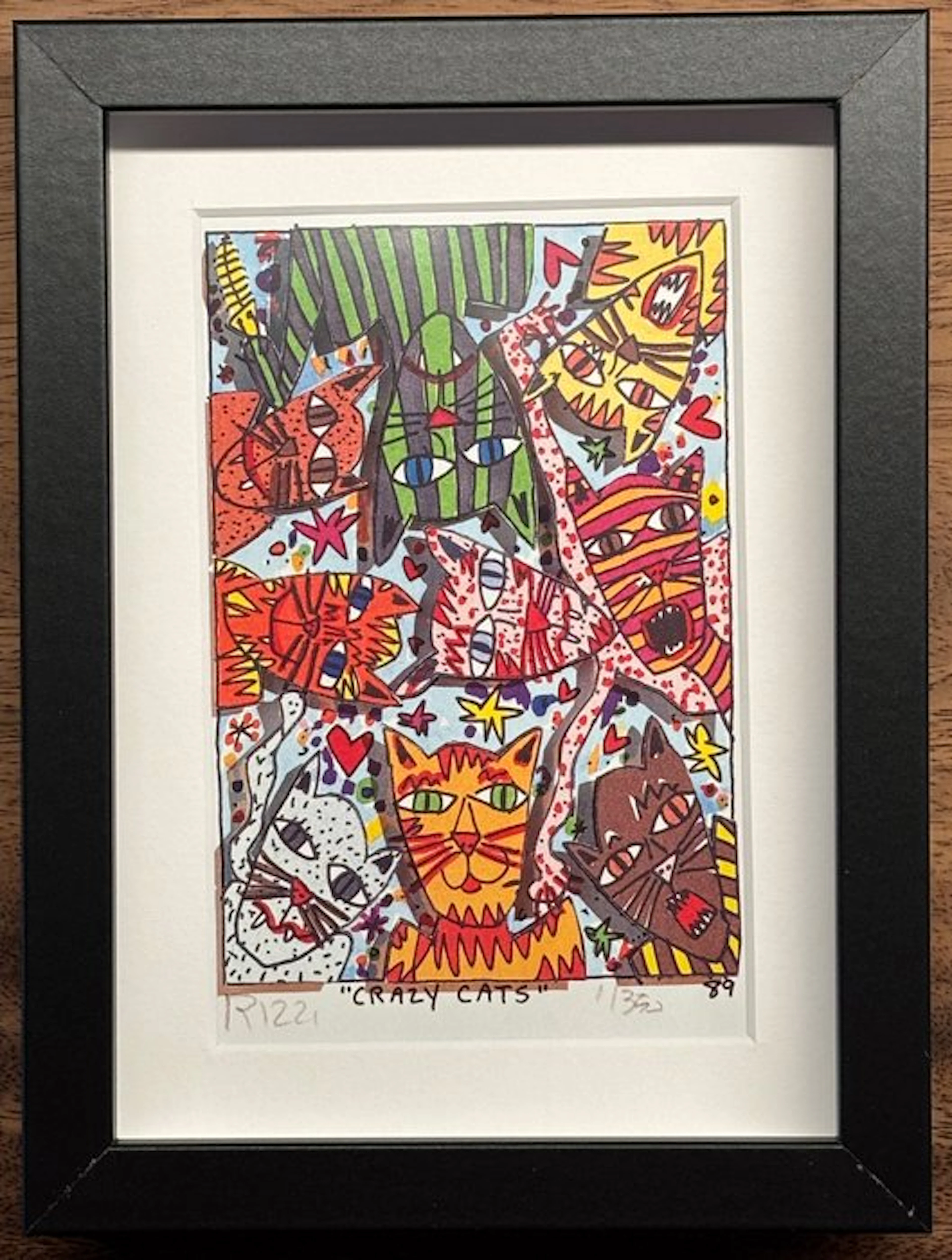 James Rizzi (1950-2011) - Crazy Cats