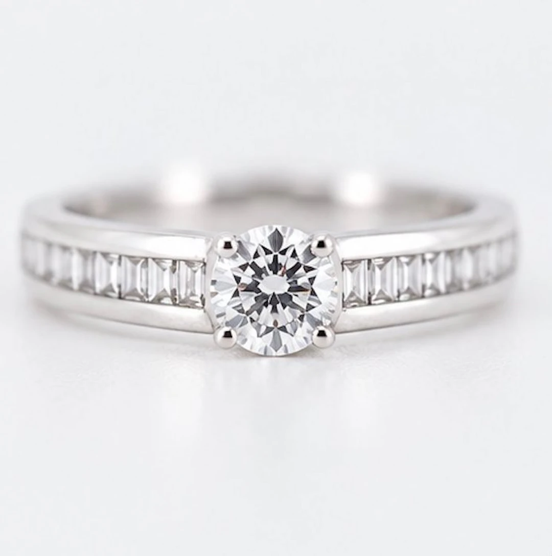 No reserve price - Engagement ring - 18 kt