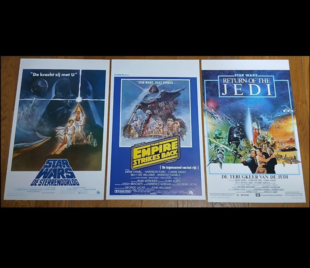 Star Wars - 3 Original Belgian Film Posters