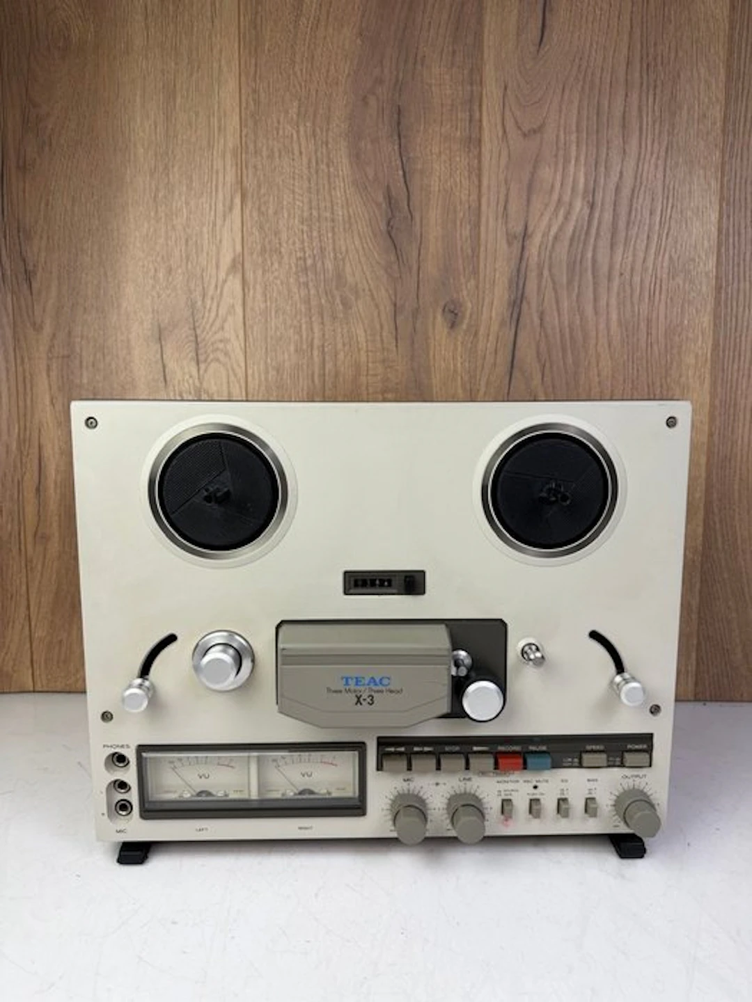 TEAC - X-3 - Three Motor / Three Head - 4 track Reel to reel deck 18 cm