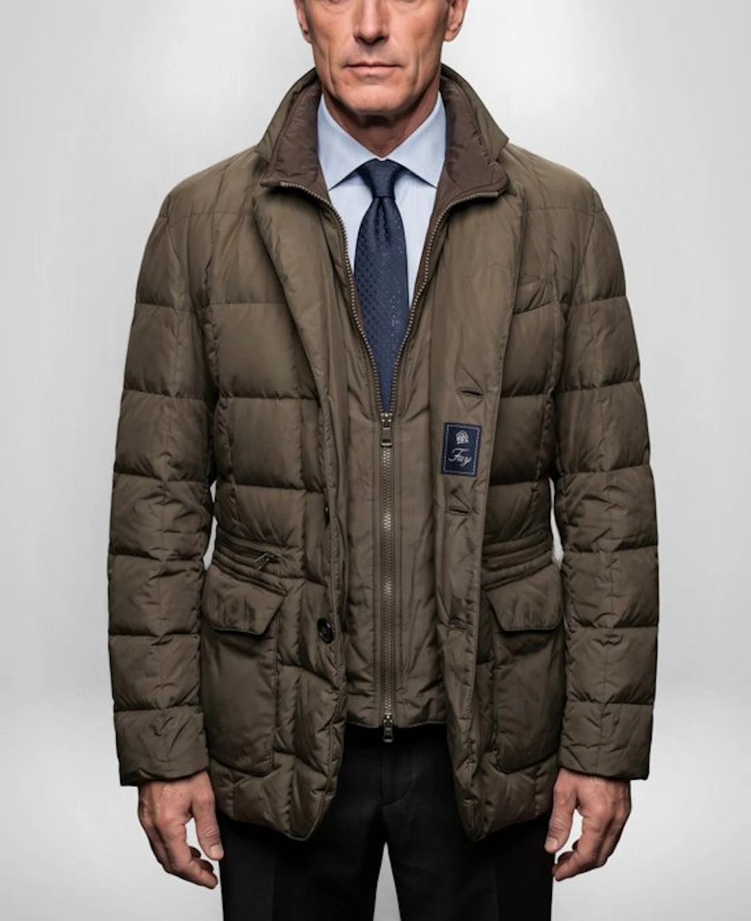 FAY Special Materials Classic REAL Down Jacket Coat...