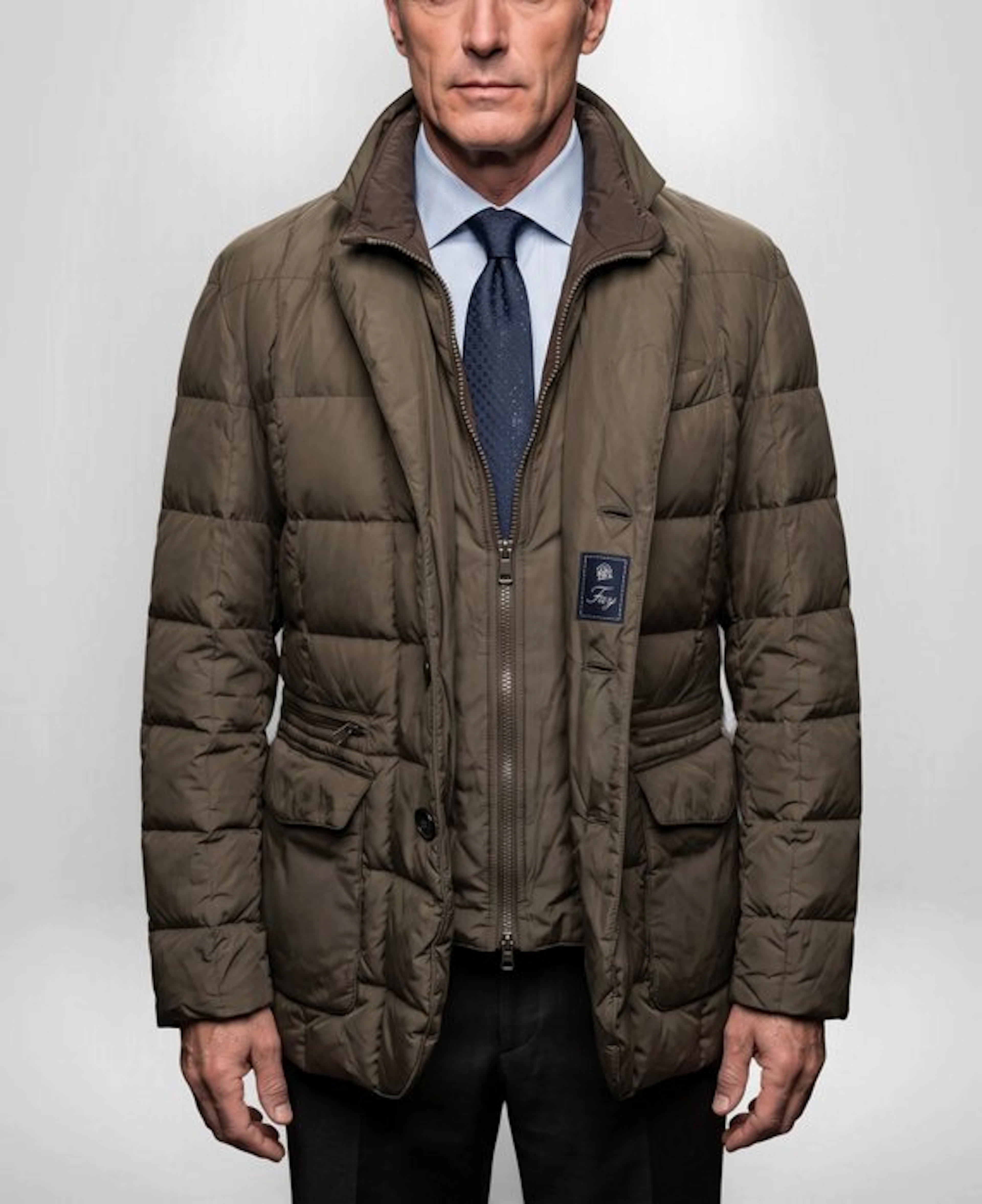 FAY Special Materials Classic REAL Down Jacket Coat...