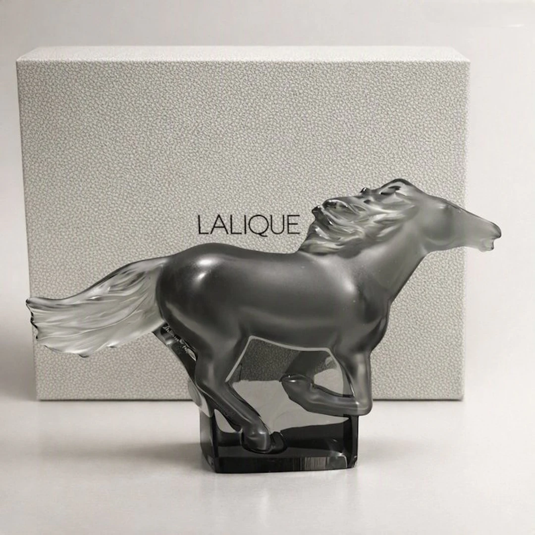 Lalique - Marie-Claude Lalique - Figure - Cheval Kazak (box + papers) - Crystal