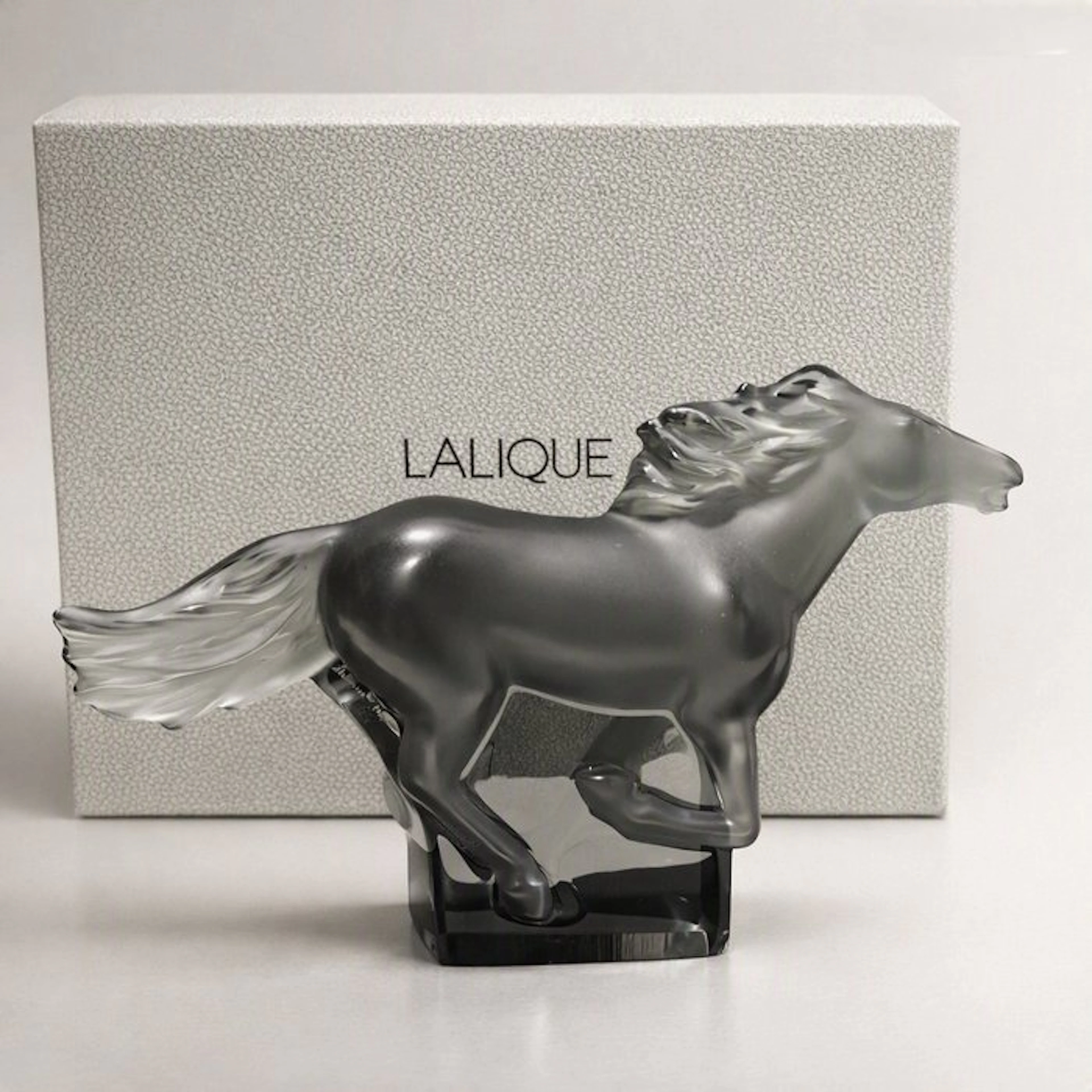 Lalique - Marie-Claude Lalique - Figure - Cheval Kazak (box + papers) - Crystal