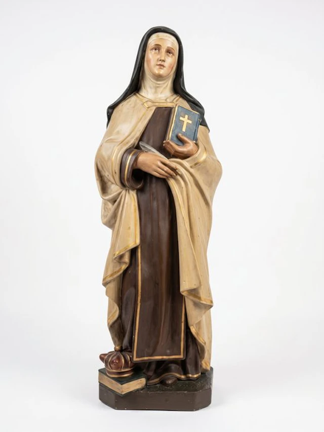 Statue, Kerkbeeld - Theresia van Avila - 112 cm - Plaster - 1880