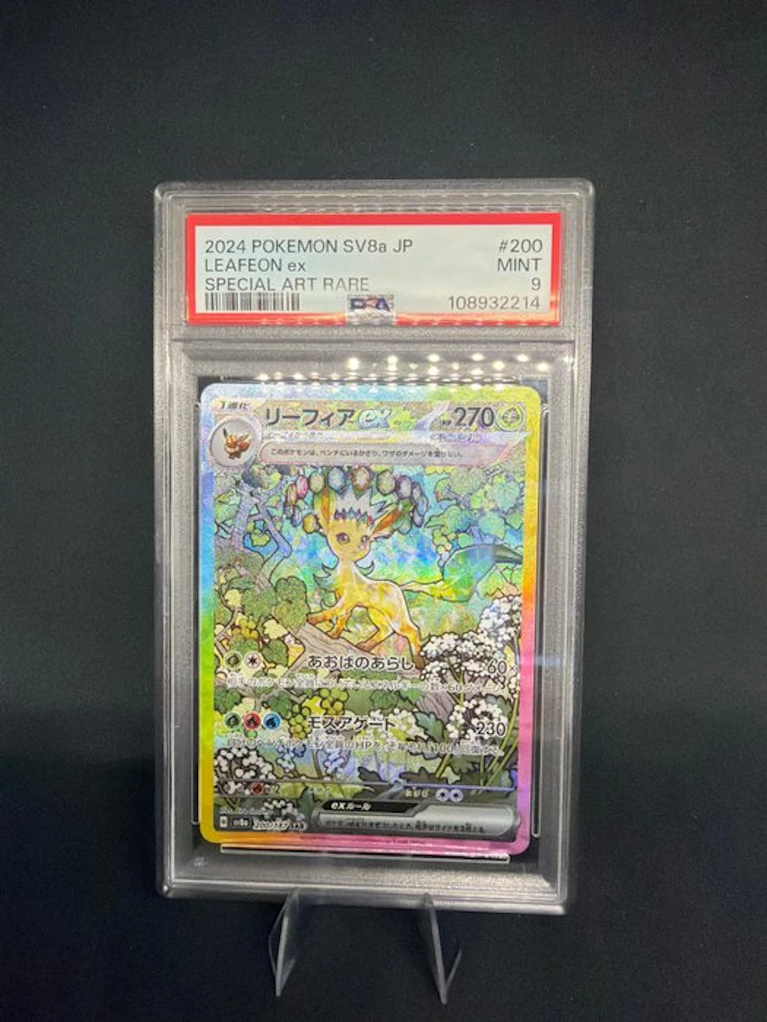 Pokémon - 1 Graded card - leafeon - PSA 9 - Scarlet...