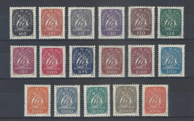 Portugal 1943 - Carabelas - complete series - Mundifil 617\633