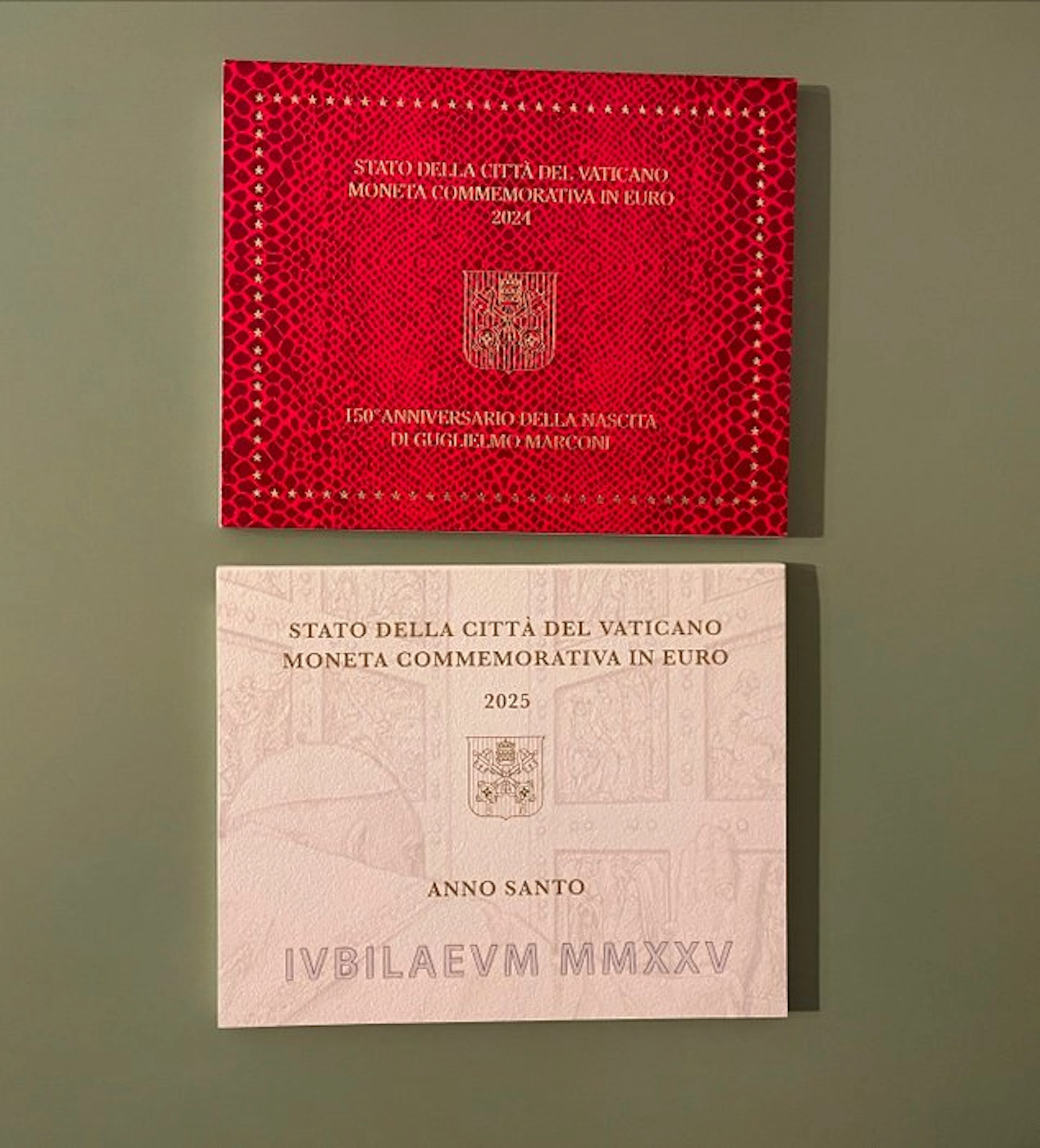 Vatican. 2 Euro 2024/2025 "Guglielmo Marconi" + "Anno...