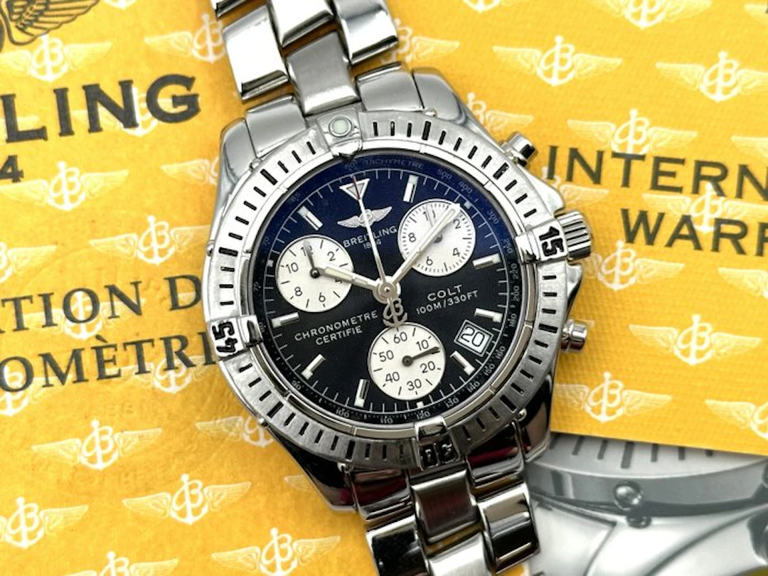 Breitling - Colt Chronograph - A73350 - Serviced - Box & Papers - Men - 2005