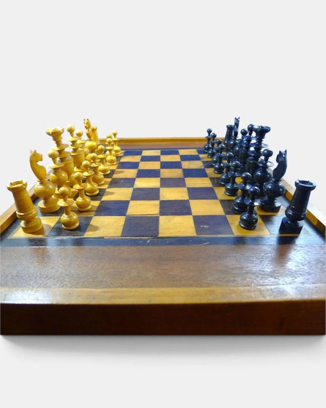 Jeu d'échecs en buis type La Regence célèbre café de...