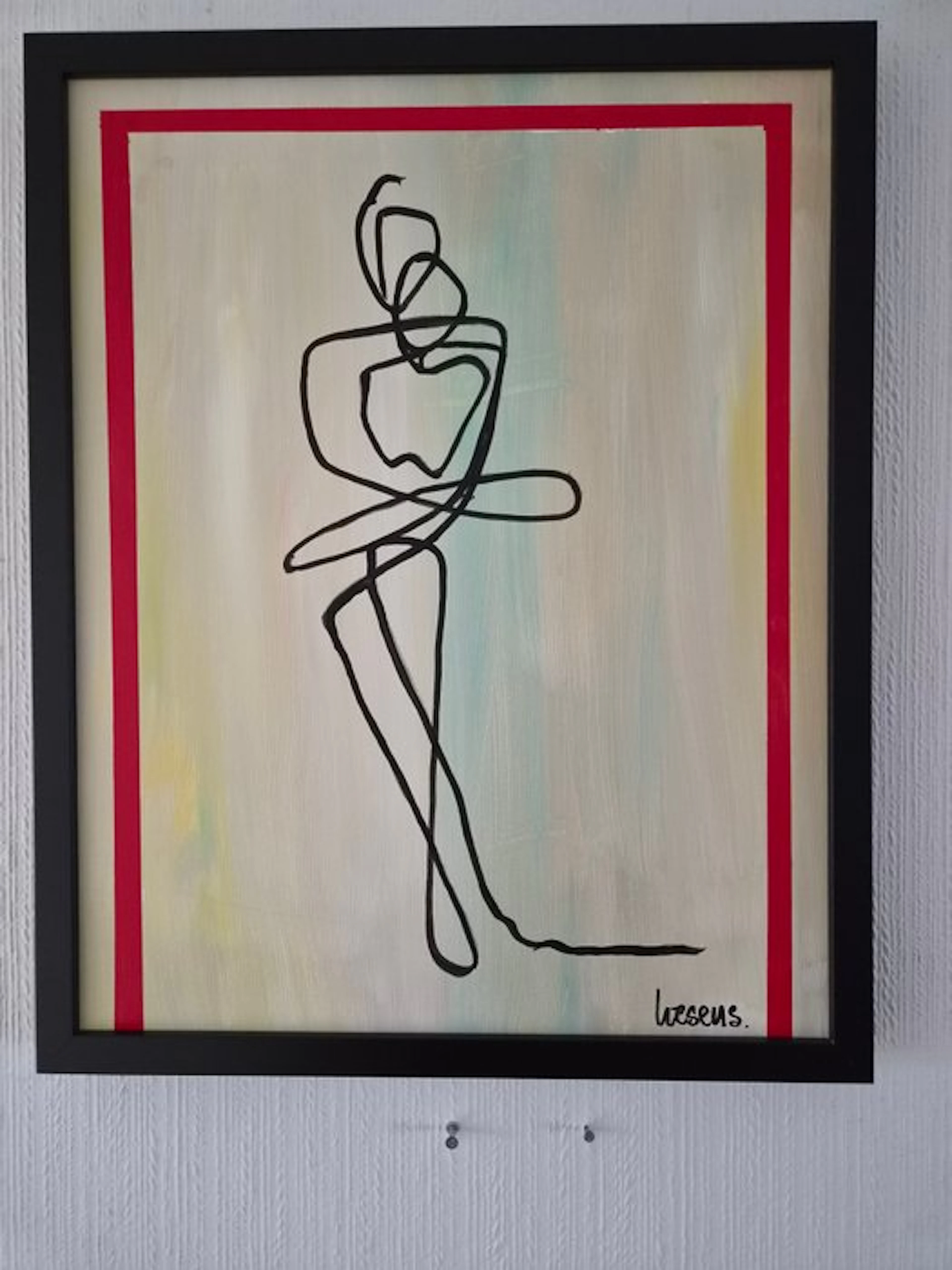 Liesens - In your arms (handpainted on canvas) met lijst