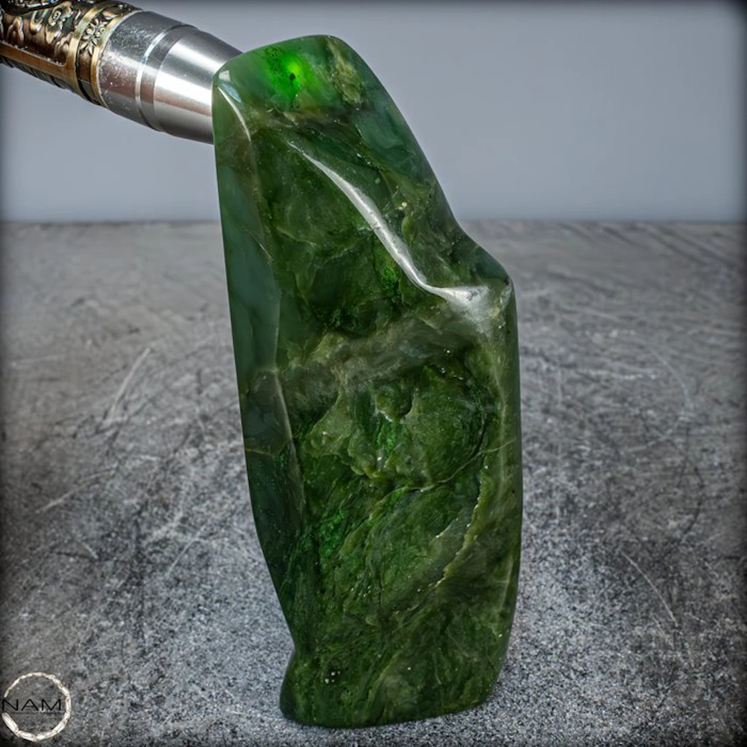 Very Rare Natural Jade-Nephrite Crystal-Freeform, Burma- 669.96 g