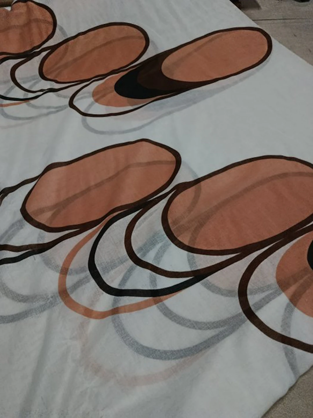 introvabile tendone vintage anni 70' - Curtain fabric...
