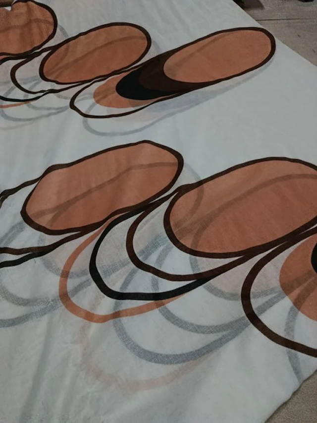 introvabile tendone vintage anni 70' - Curtain fabric...