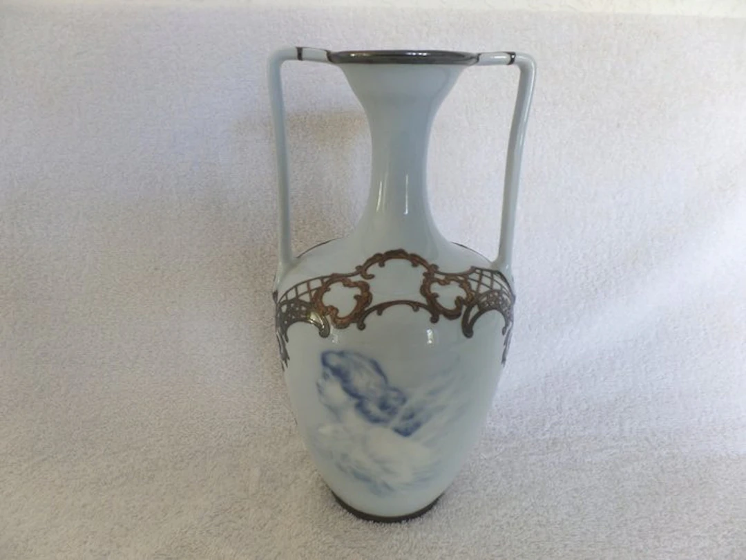Rosenthal - 1898 - 1906 - Vase - Porcelain - Silver fittings