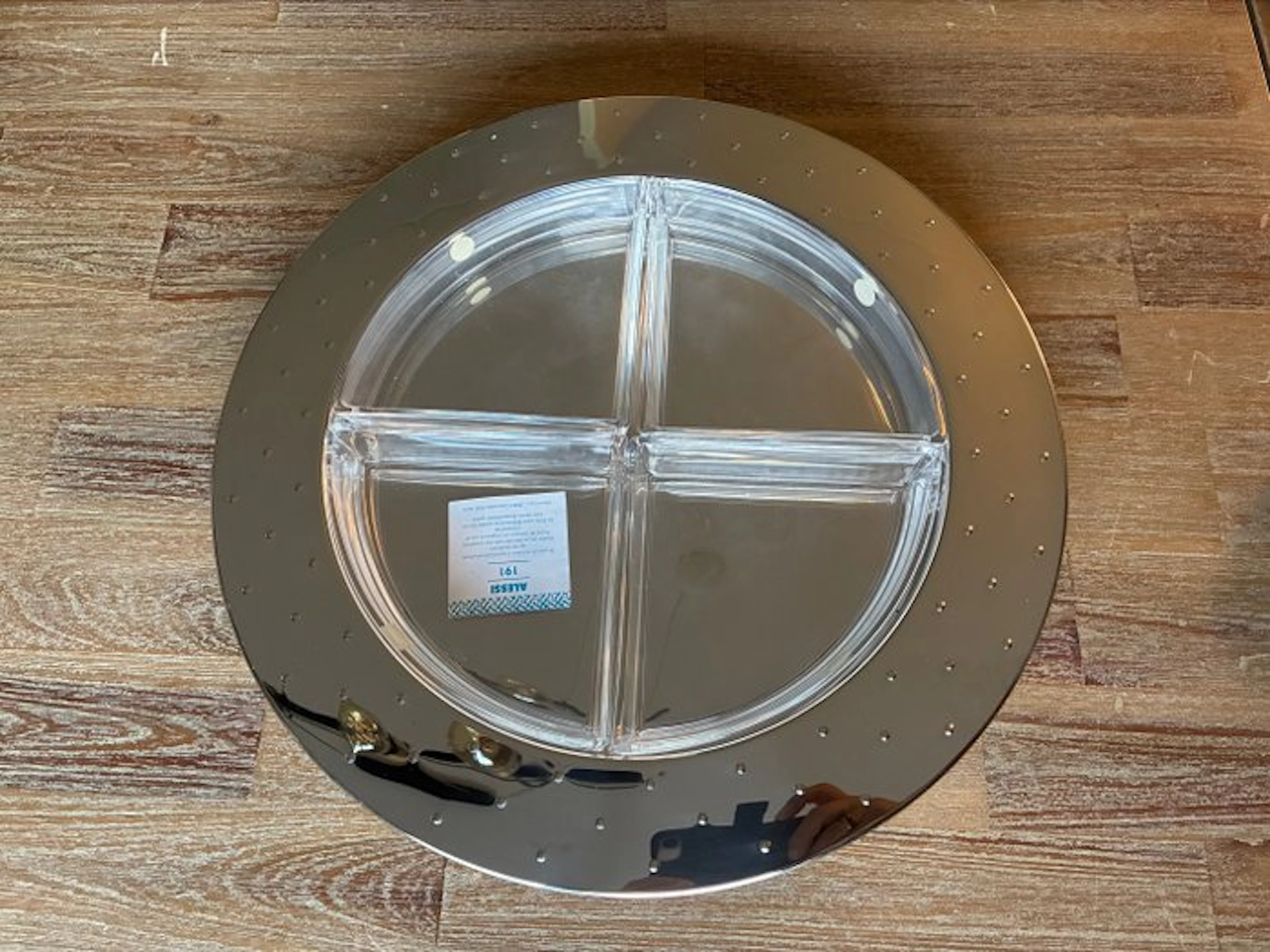 Alessi - Michael Graves - Platter - MG27 appetizers - Steel, Crystal