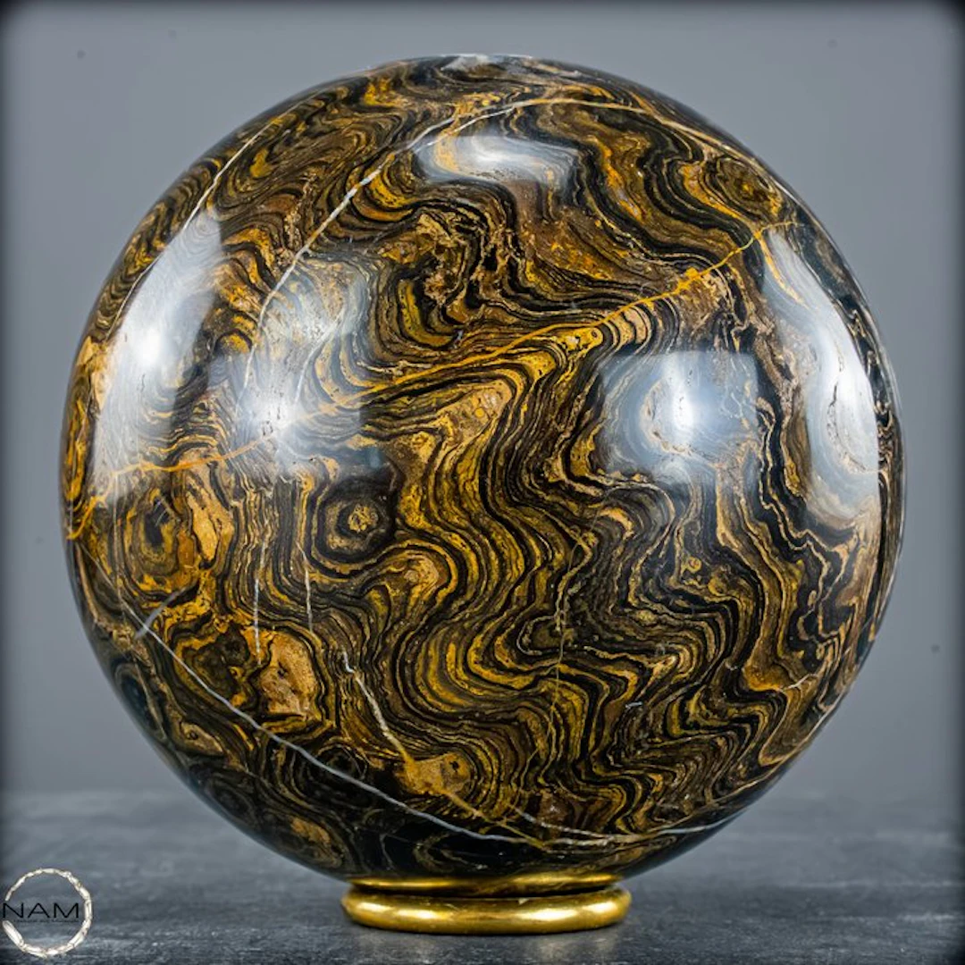 Very Rare Natural Strombolite Sphere- 2539.26 g