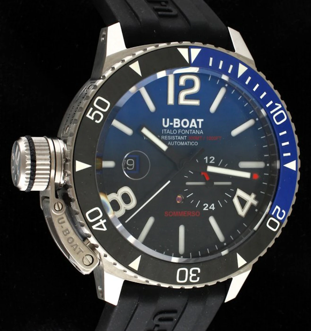 U-Boat - 'Sommerso Ceramic Blue'- 30 ATM - Full Set - Brand New - Ref