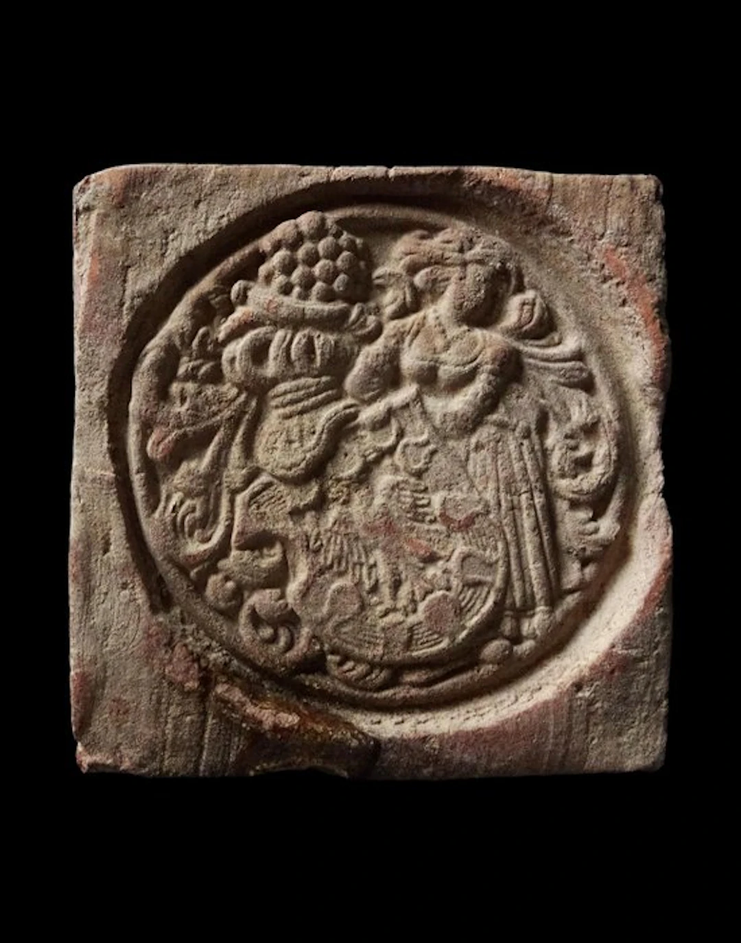 Post-medieval - Renaissance-period tile 16th/17th c