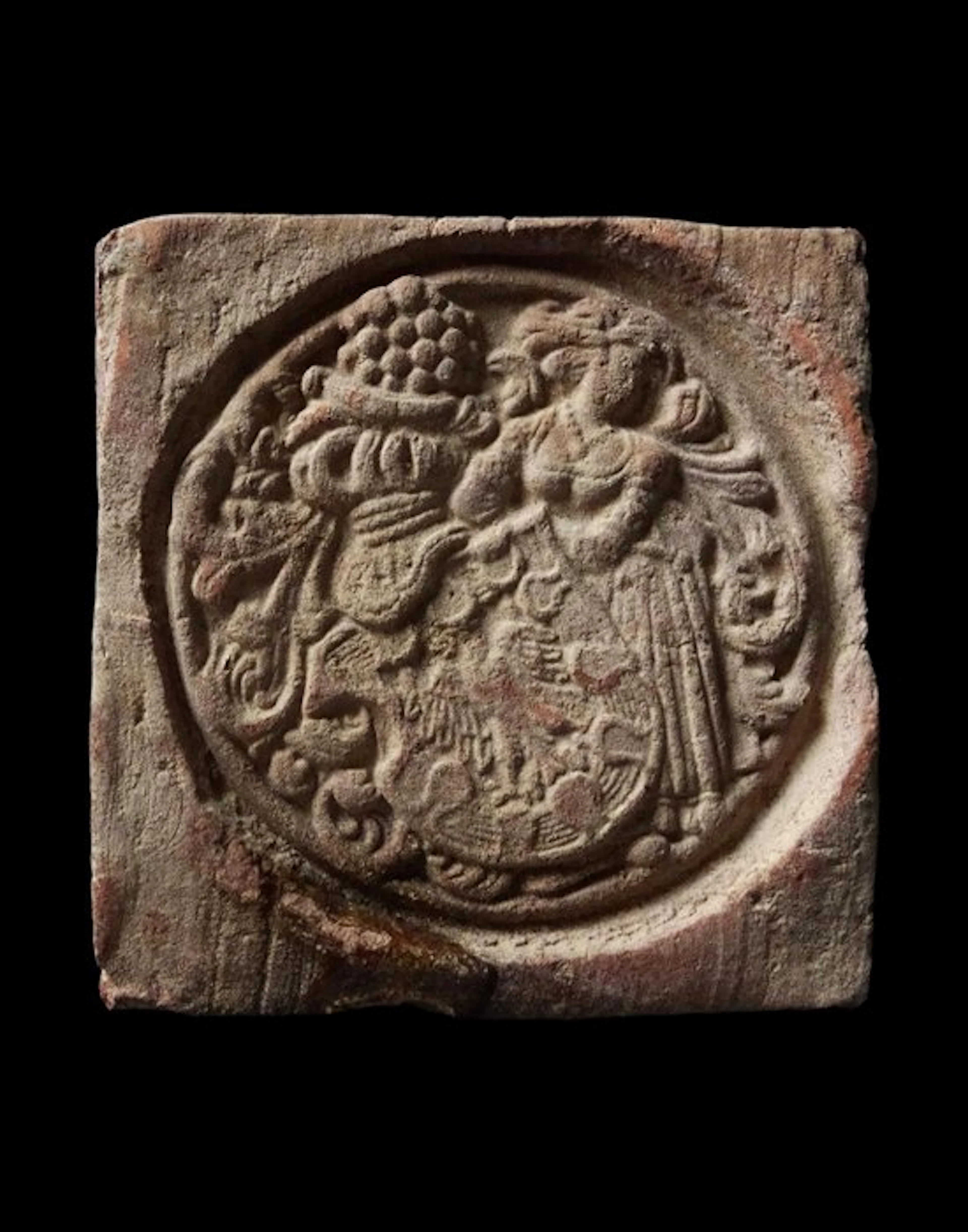 Post-medieval - Renaissance-period tile 16th/17th c