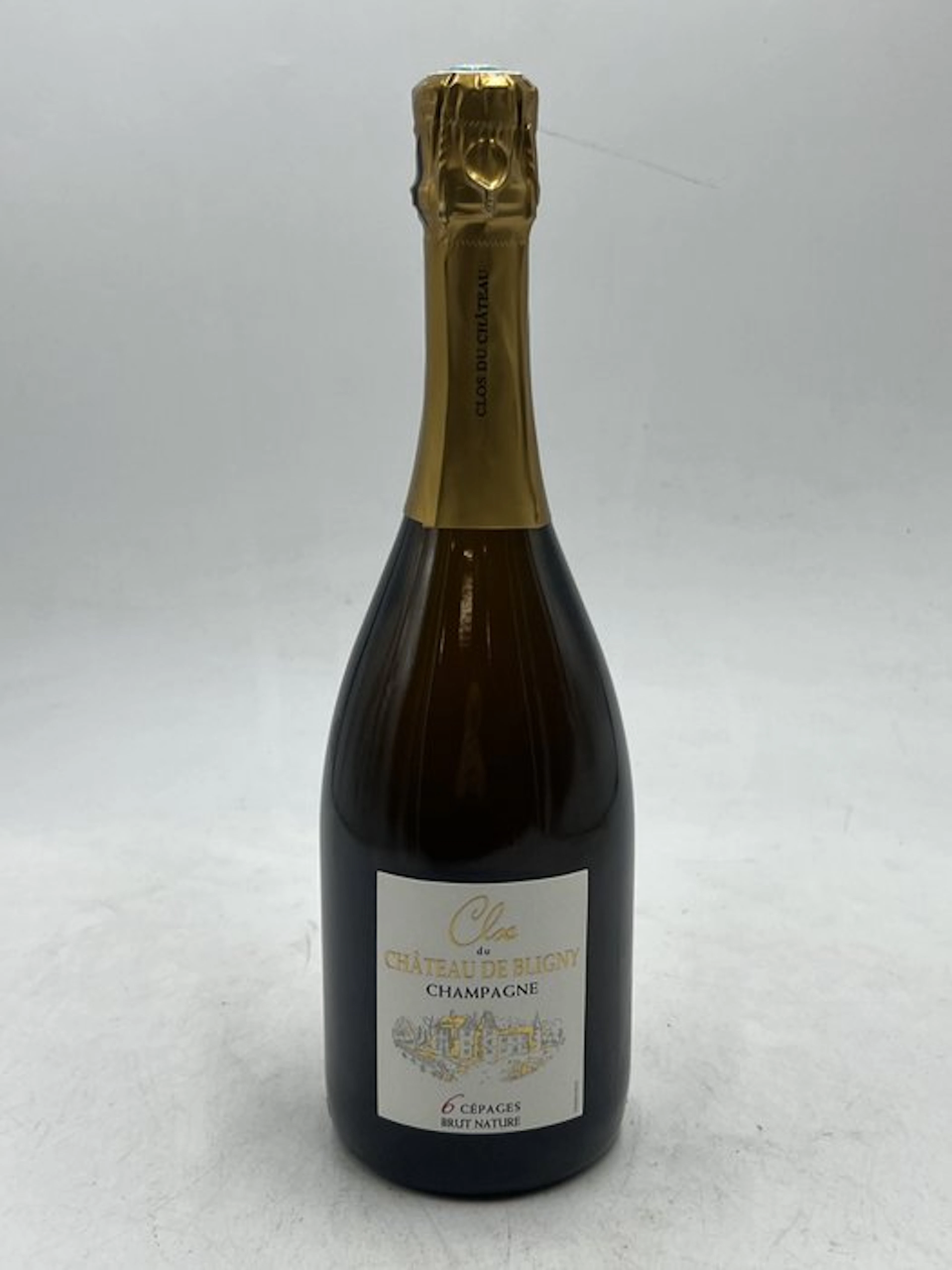 Clos du Château de Bligny, 6 Cépages - Champagne Brut Nature - 1 Bottle (0.75L)