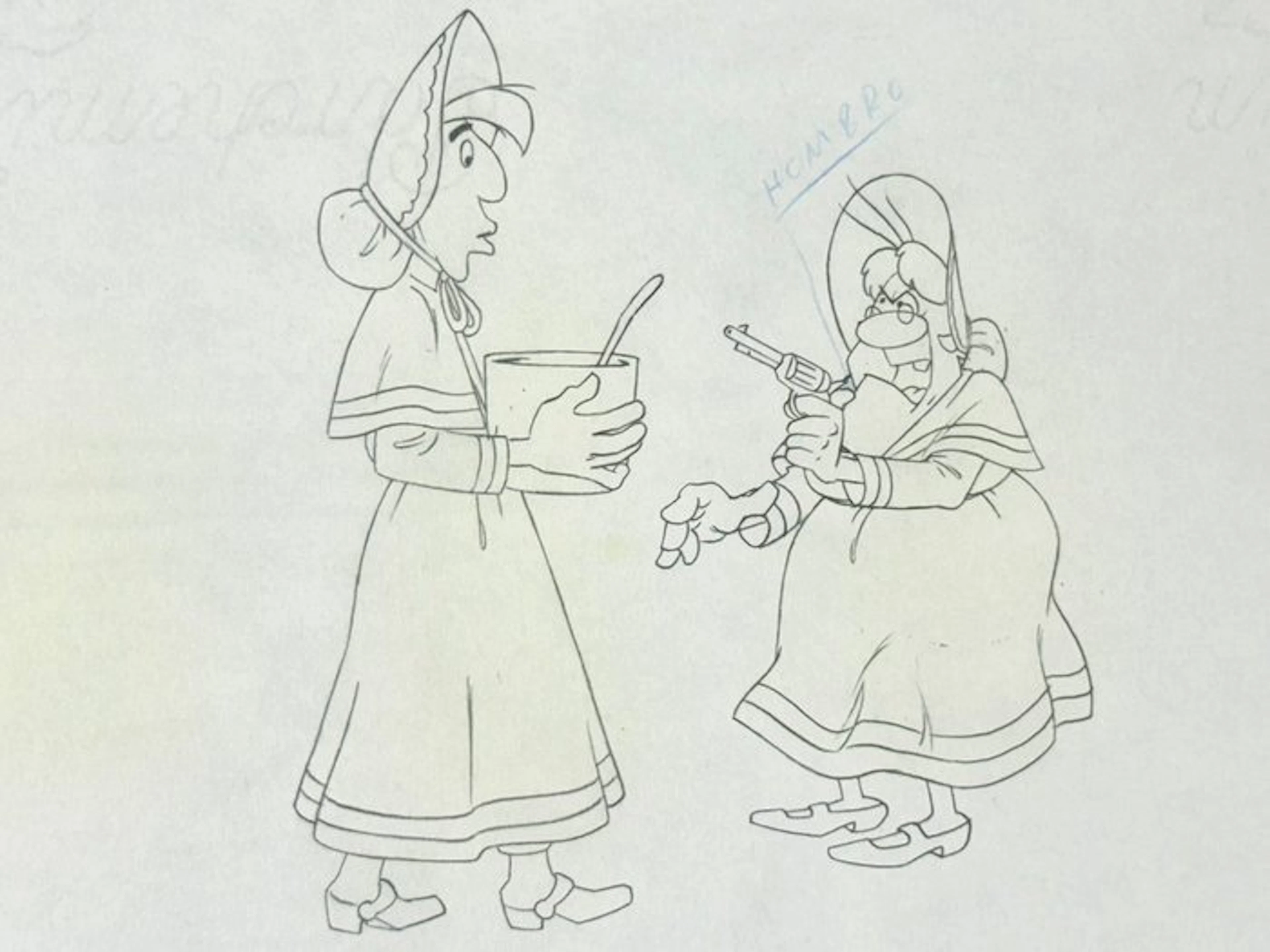 Hanna-Barbera - Original animation drawing - Lucky Luke (1984 TV series)