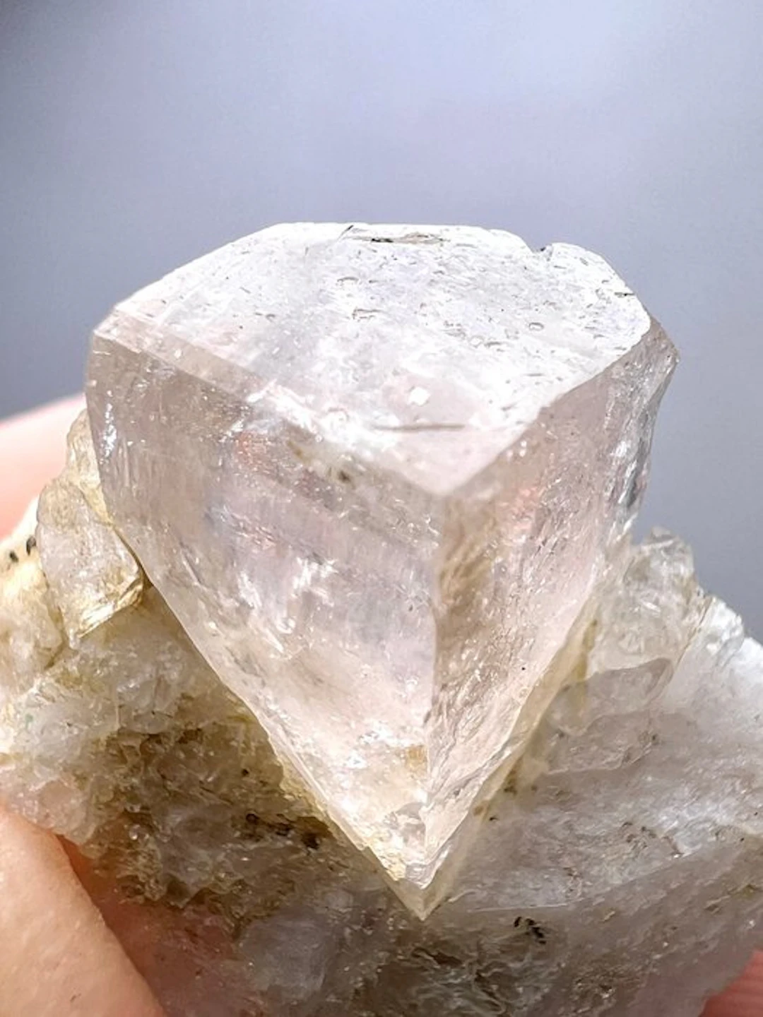 7.4 Gram Natural Topaz Crystal On Matrix Crystal on...