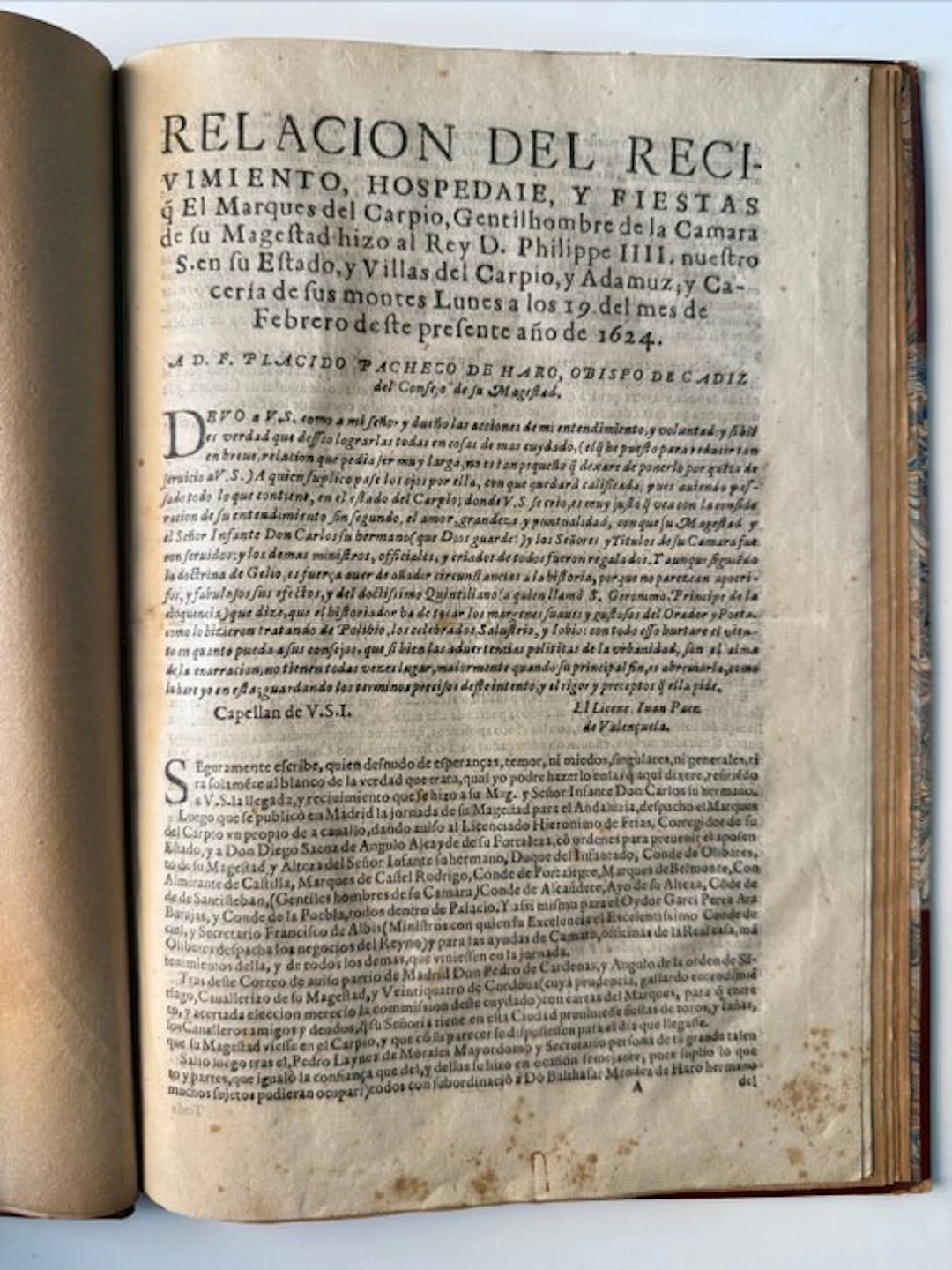[s.a.] - Relacion del recivimiento [...] de Felipe IV - 1624