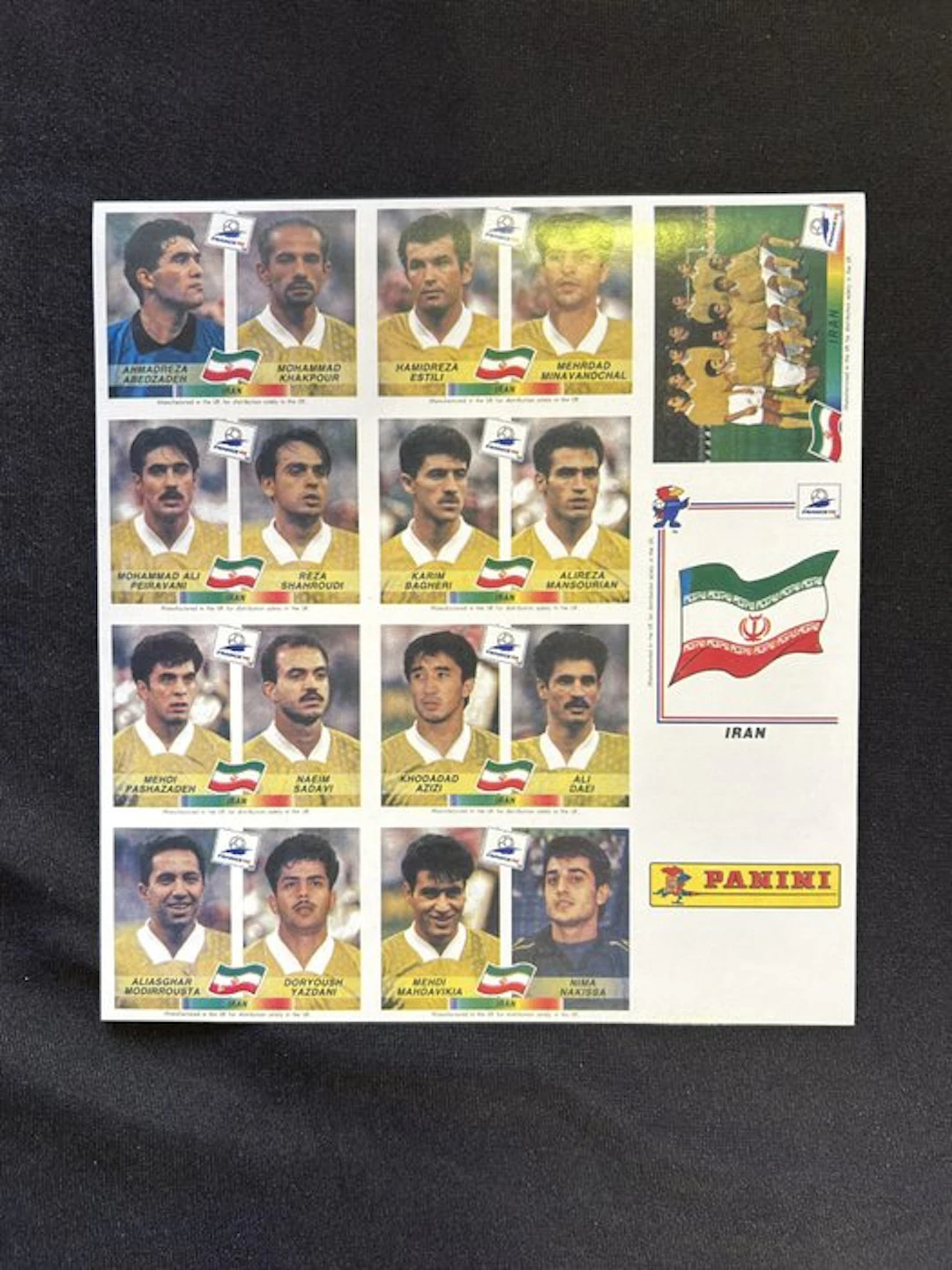 1998 Panini Panini - World Cup France 98 - Missing team...