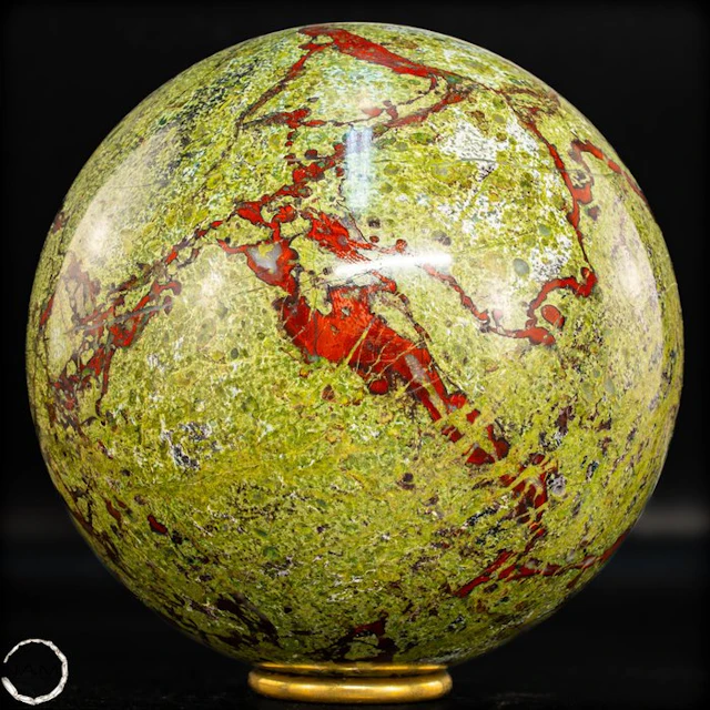 Rare Natural Dragon Blood Jasper Sphere- 3641.49 g
