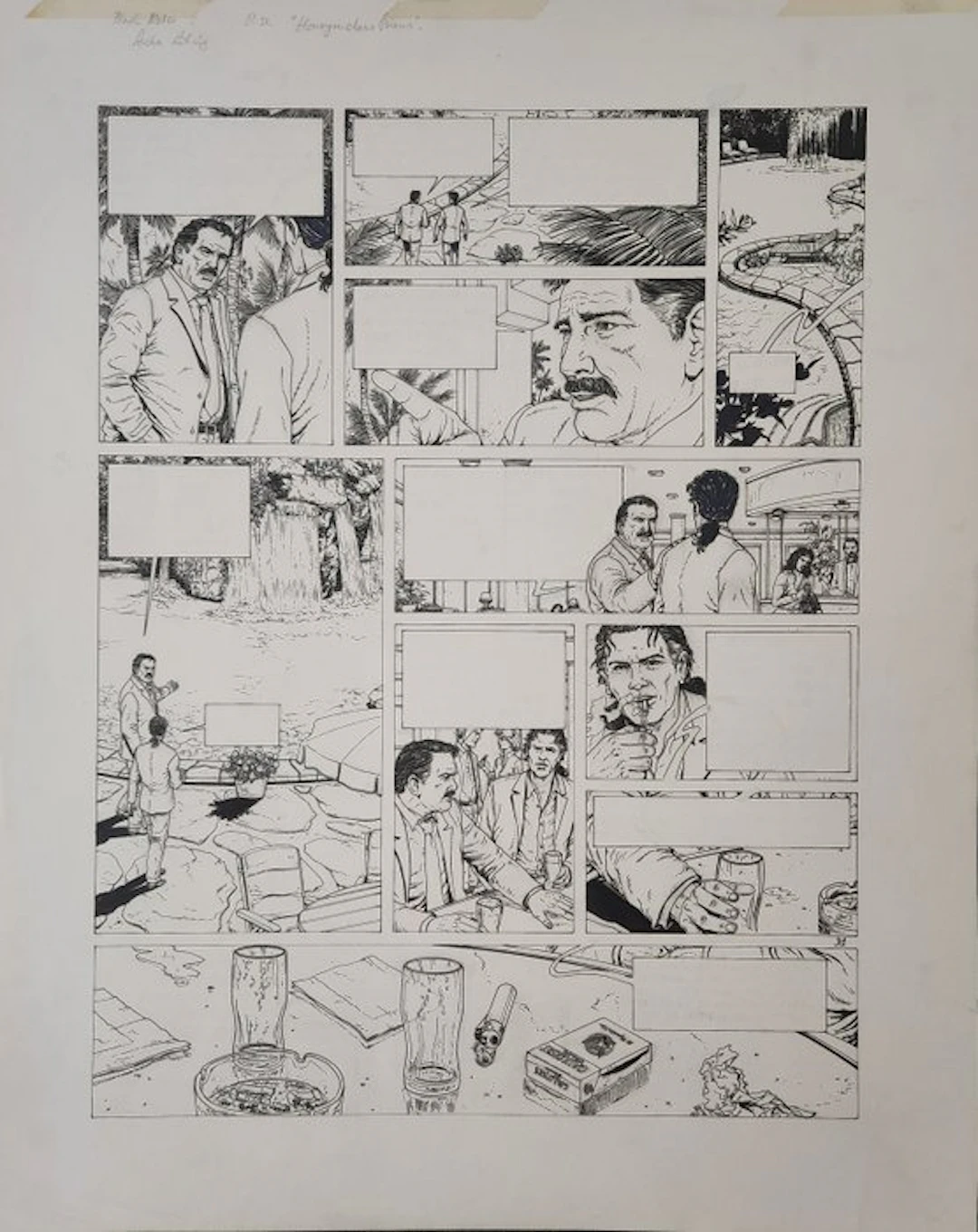 Ersel (Erwin Sels) - 1 Original page - Black Notes - 2008