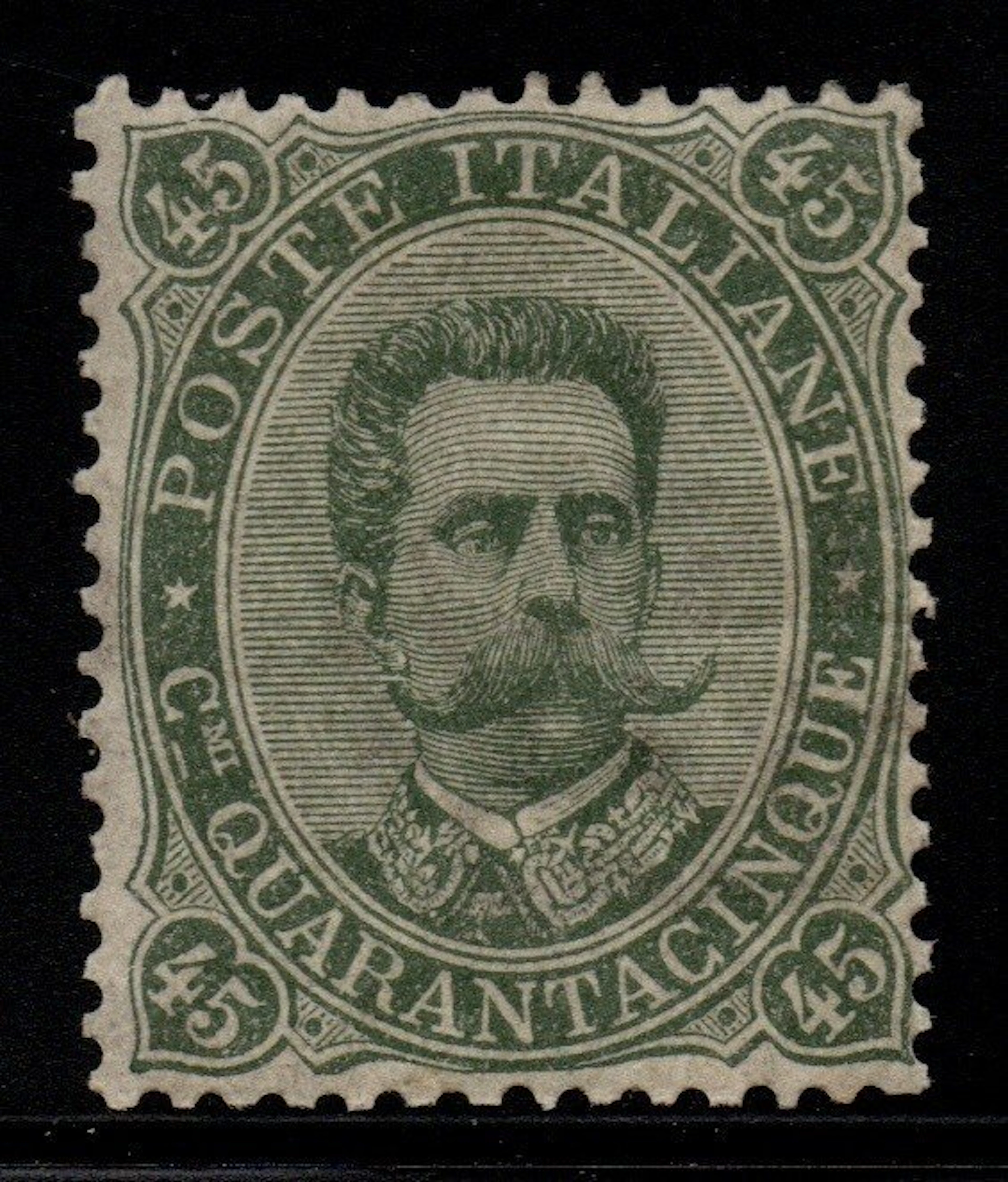 Italy Kingdom 1889 - 45c olive green “Umberto I”