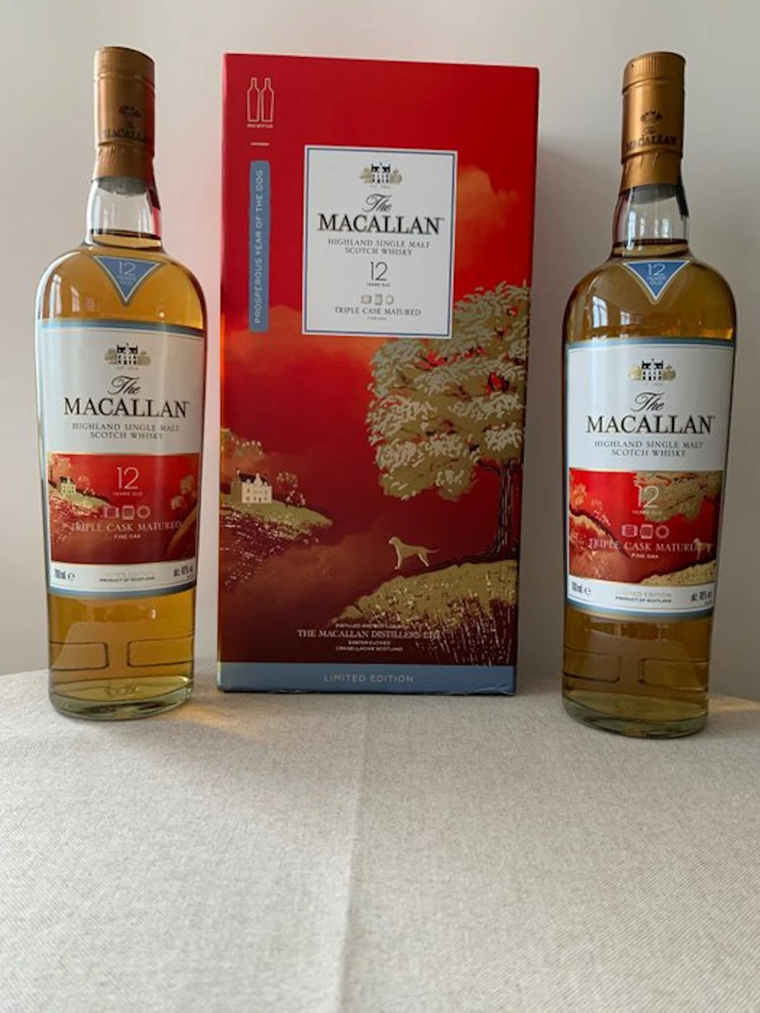 Macallan 12 years old Year of the Dog - 70cl - 2 bottles
