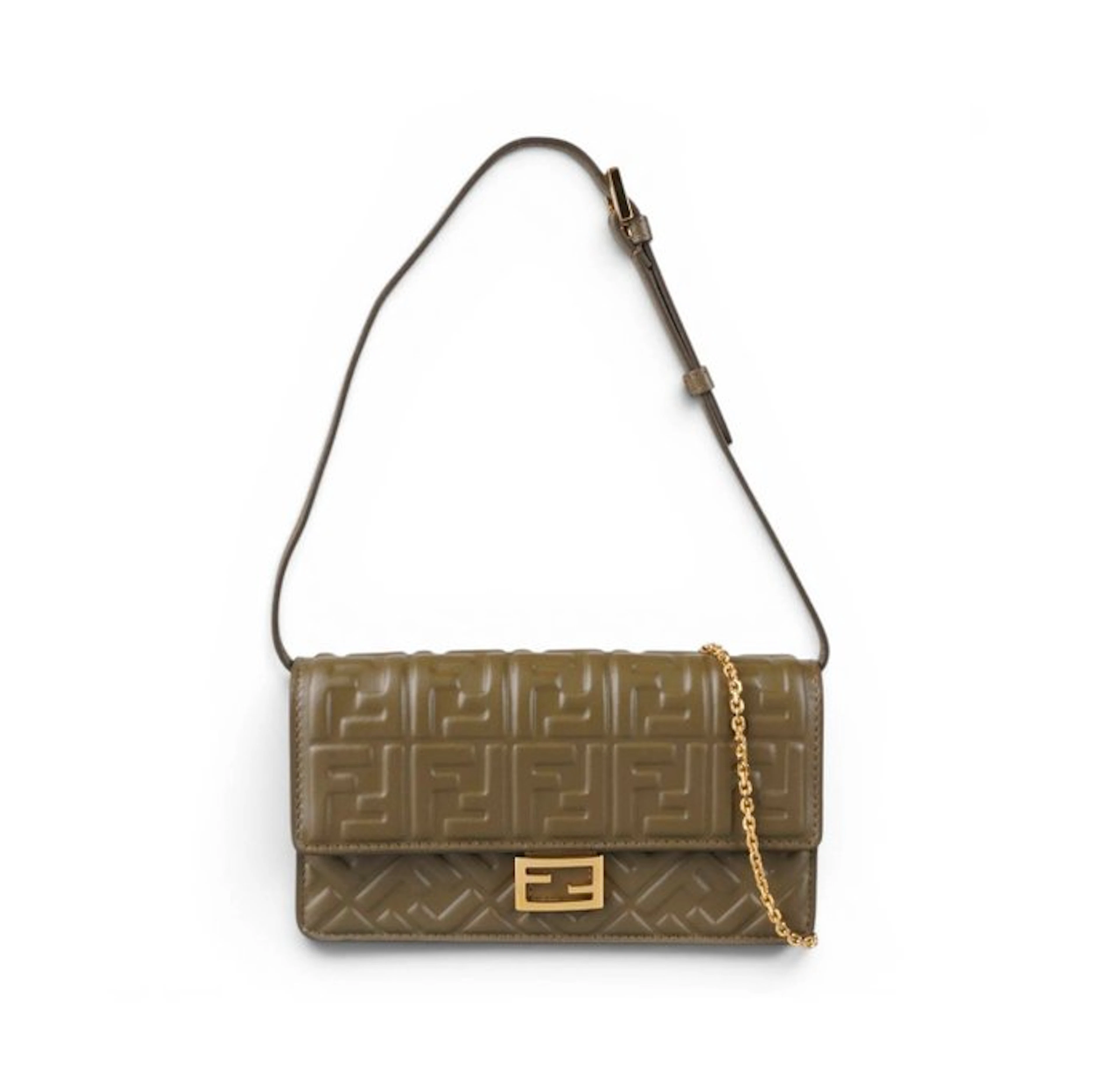 Fendi - Wallet On Chain Baguette Verde - Bag