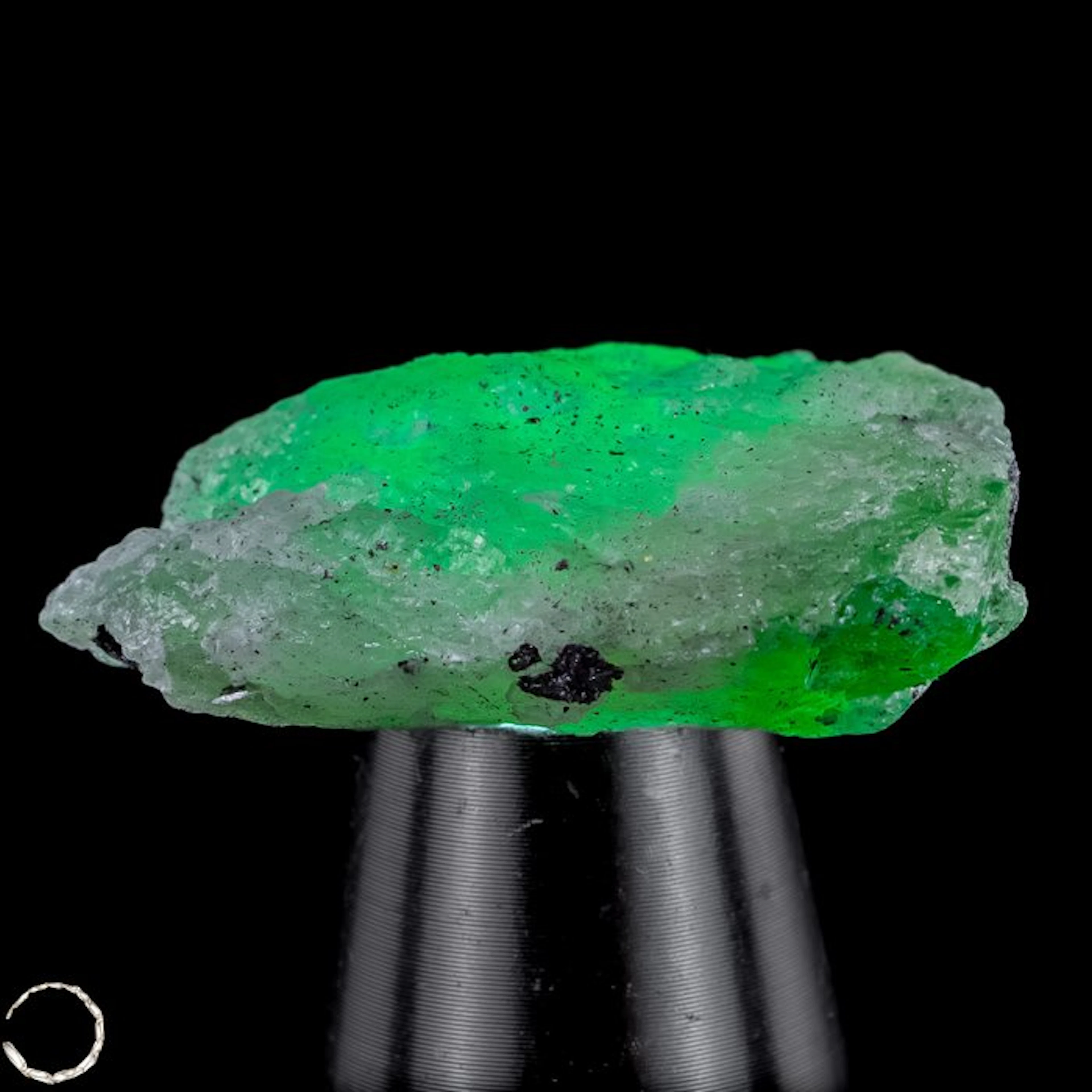 Rare tsavorite rough crystal – natural green Garnet with...