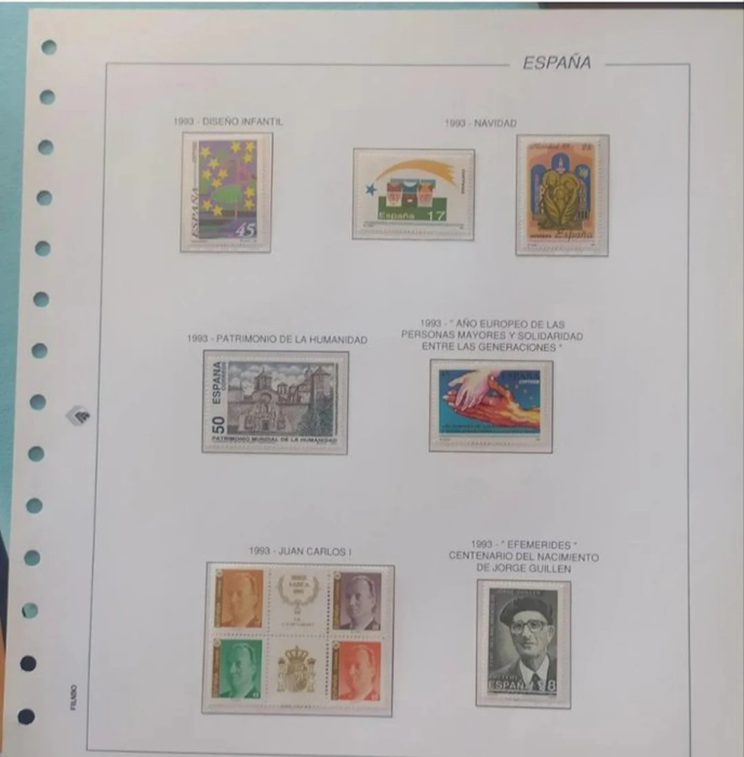 Spain 1992/2000 - Collection of Filabo sheets in Spain from 1992 to 2000.