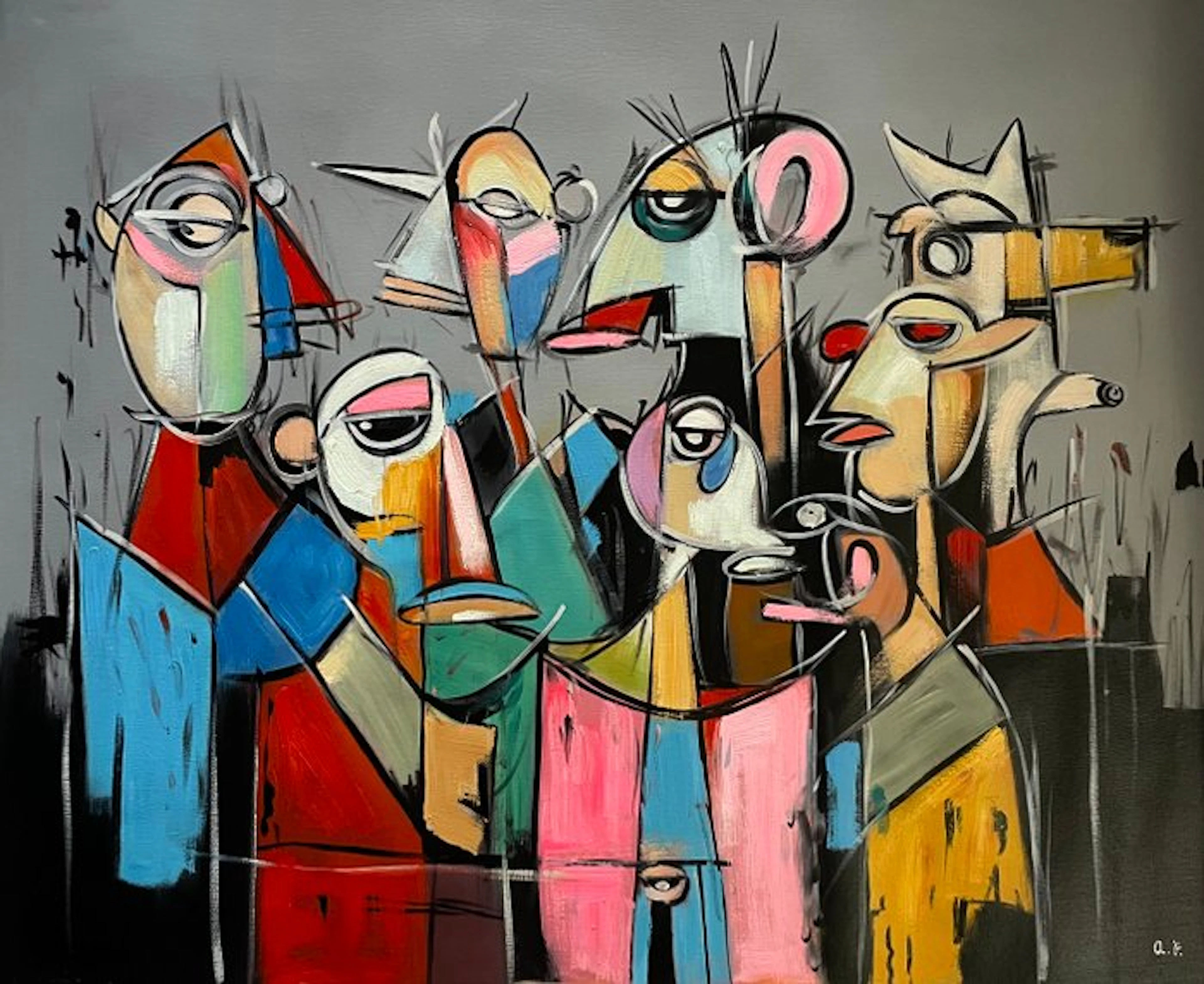 Adriano Ferretti (1976) - La comitiva cubista