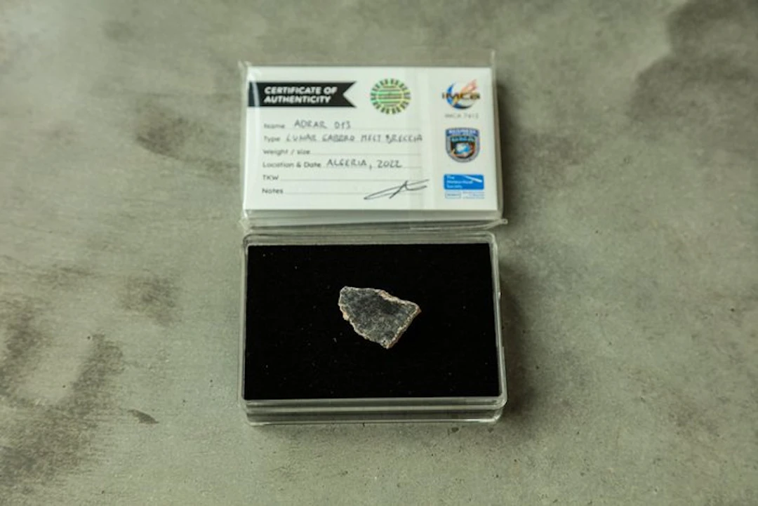 Lunar meteorite XL Adrar 013 Lunar Feldspathic Gabbro...