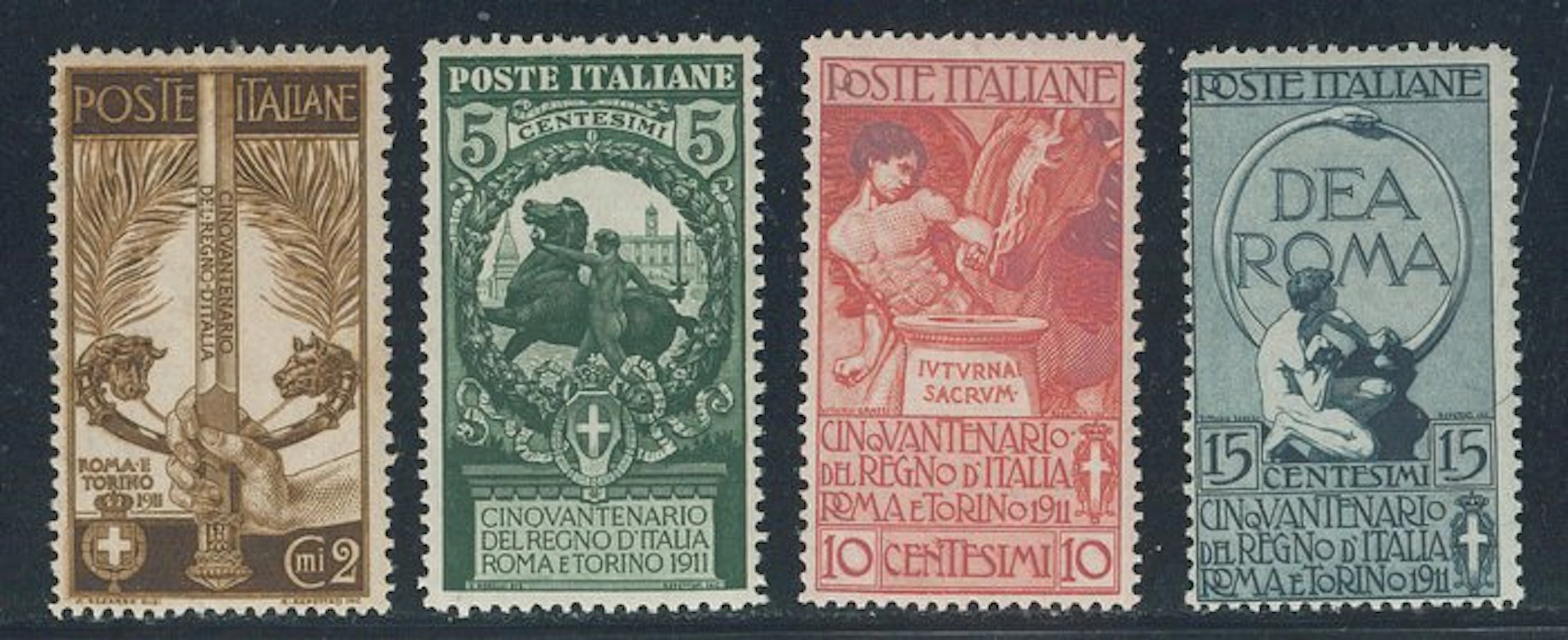 Italy Kingdom - Unification of Italy, complete series no. 92/95.