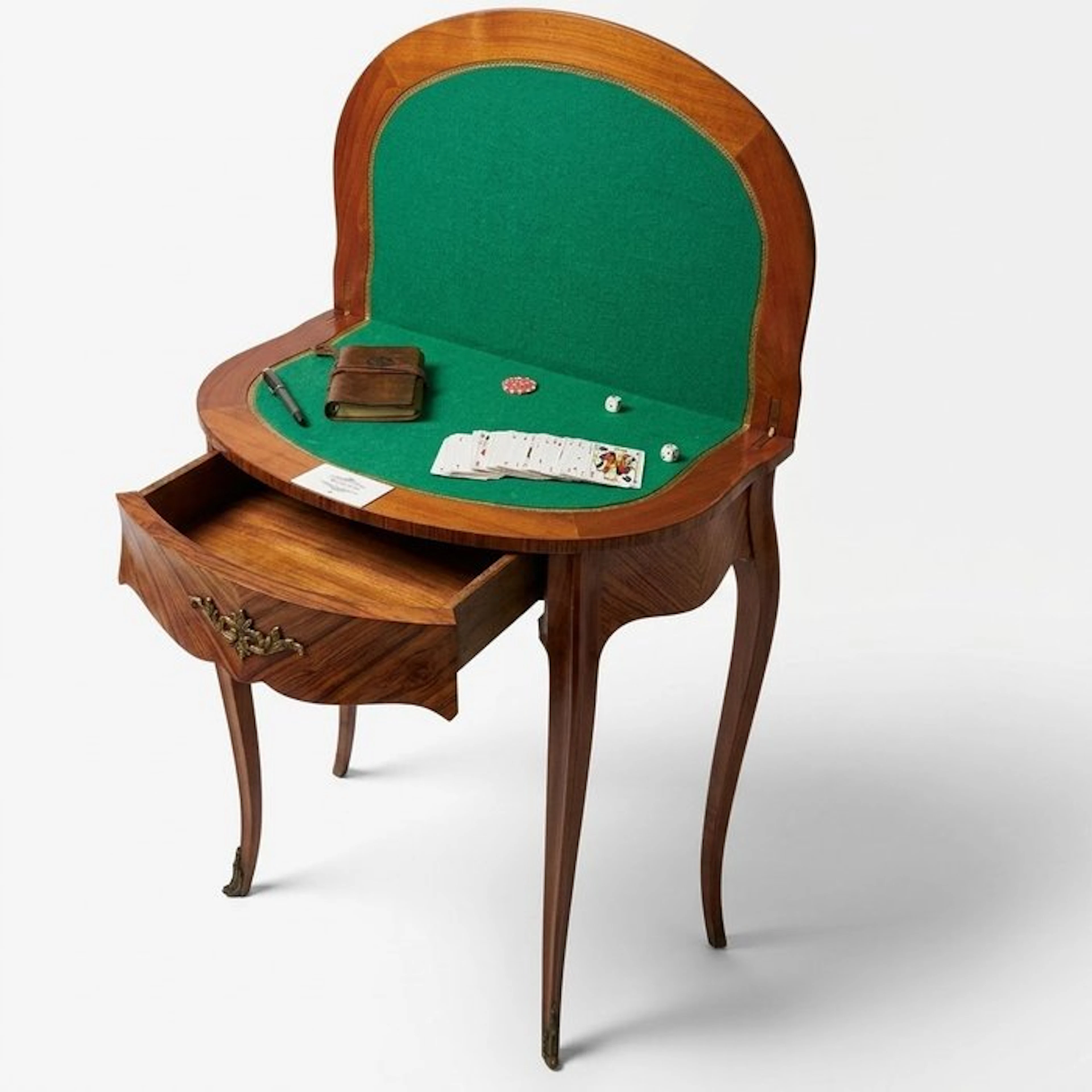 Games table - Tulipwood - Louis XV French Style