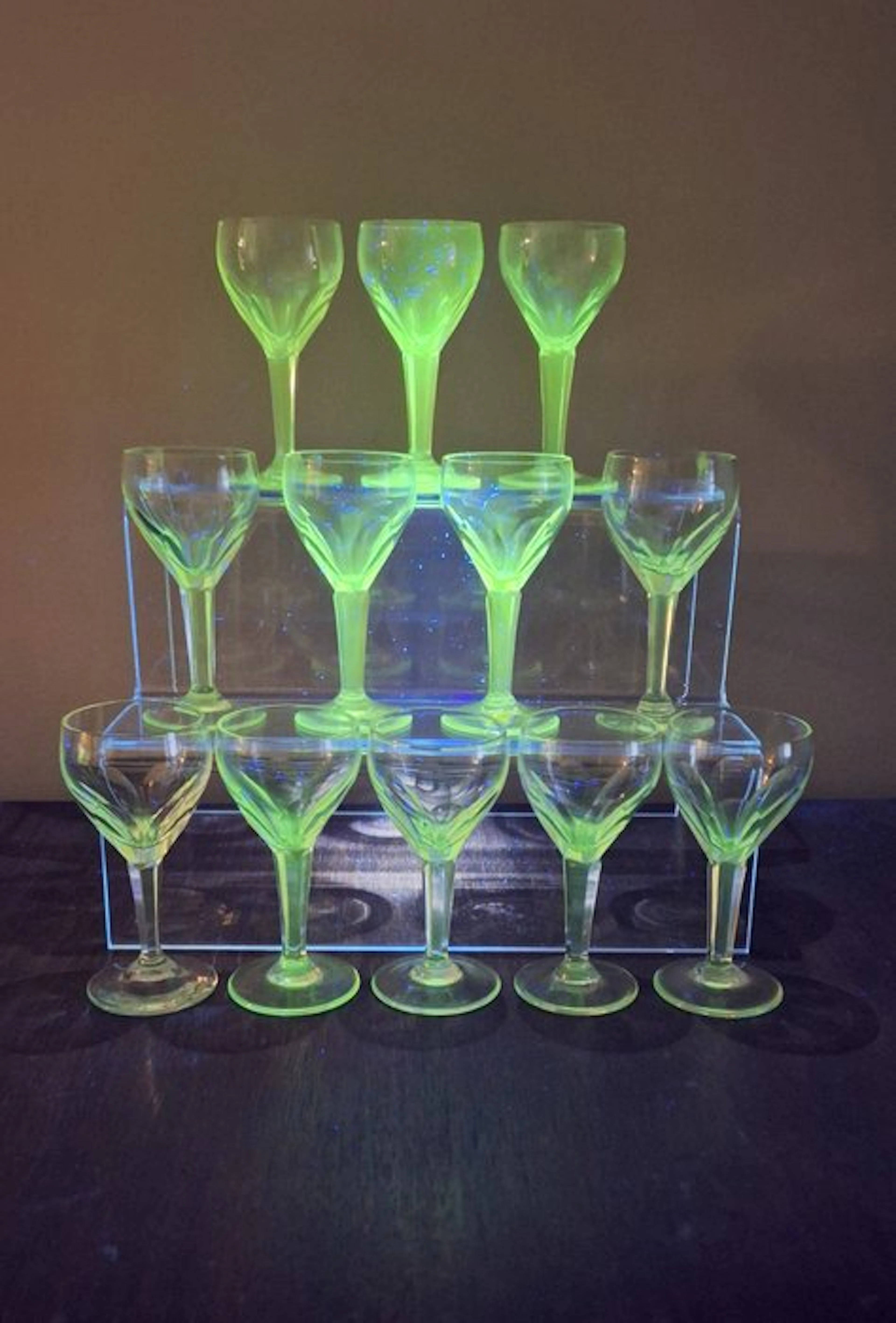 Verreries Doyen - Drinking set (12) - Art Deco Liqueur...