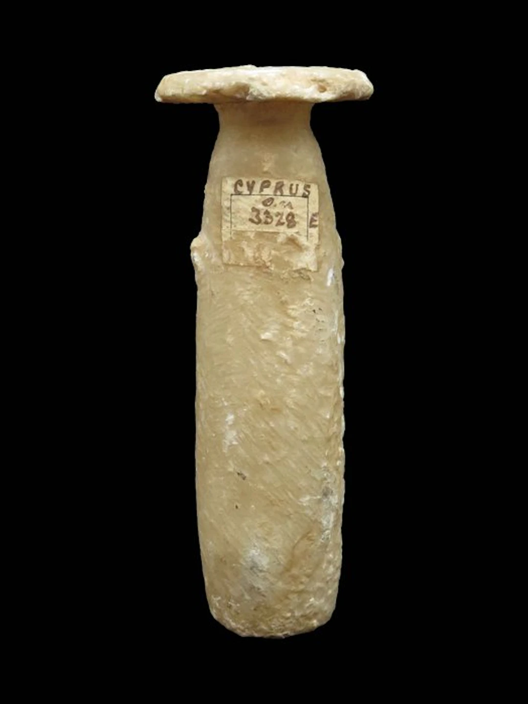 Cypriot Alabaster Perfume Vase (1x) - 10 cm (No reserve price)