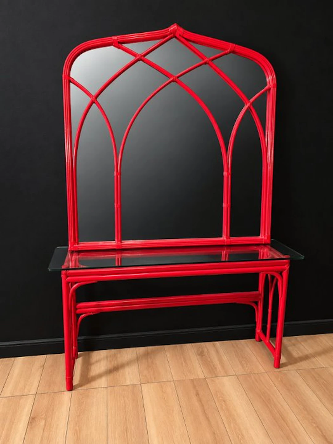 Gasparucci Italo - Console table - Bamboo, Glass