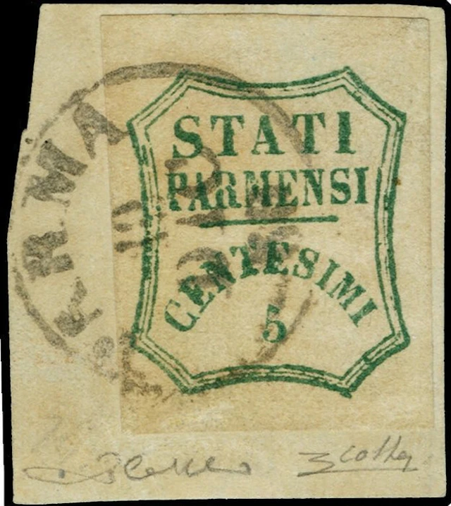 Italian Ancient States - Parma 1859 - 5 centesimi...