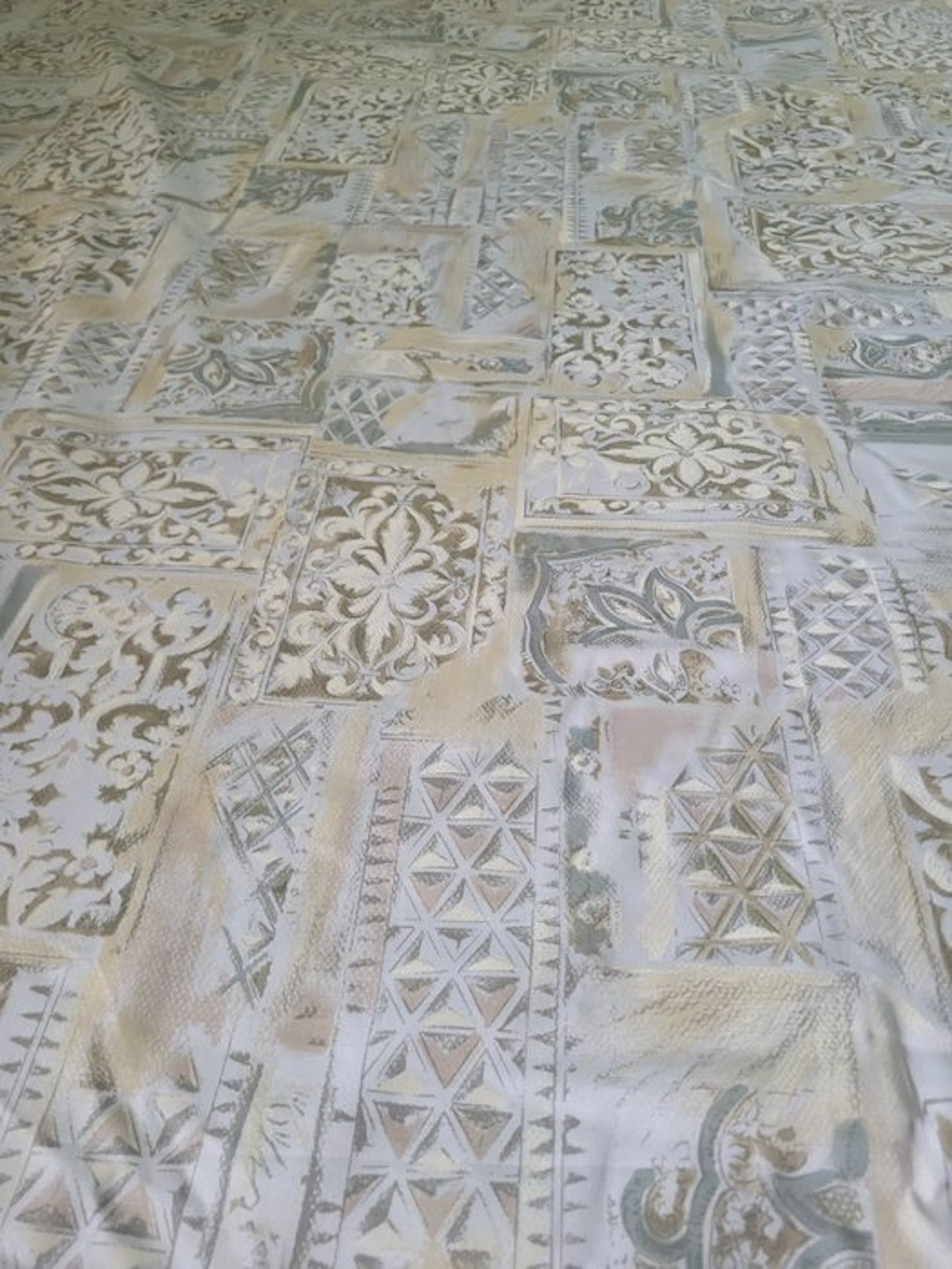 Wonderful 'mosaic' fabric Made in Italy - Textile - 600 cm - 140 cm