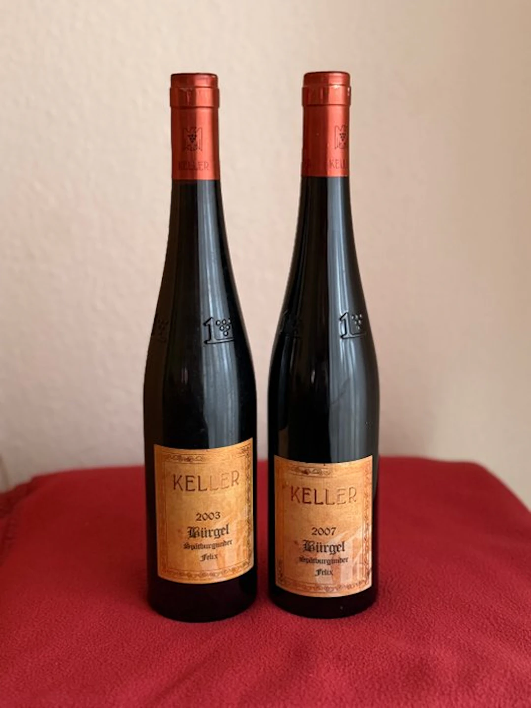 2003 & 2007 Weingut Keller Spätburgunder Bürgel Felix...